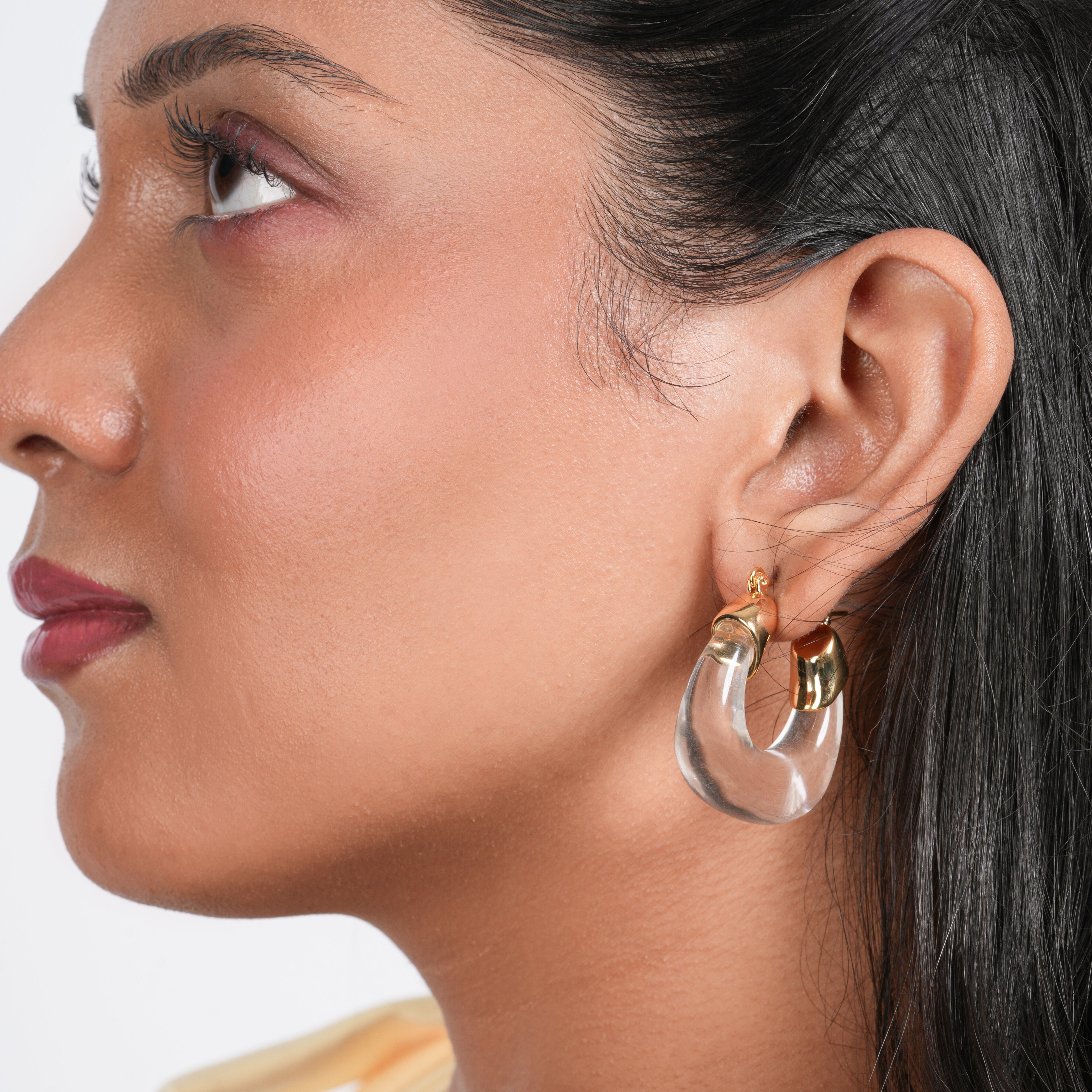 Crystal Hoop Eclipse Earrings