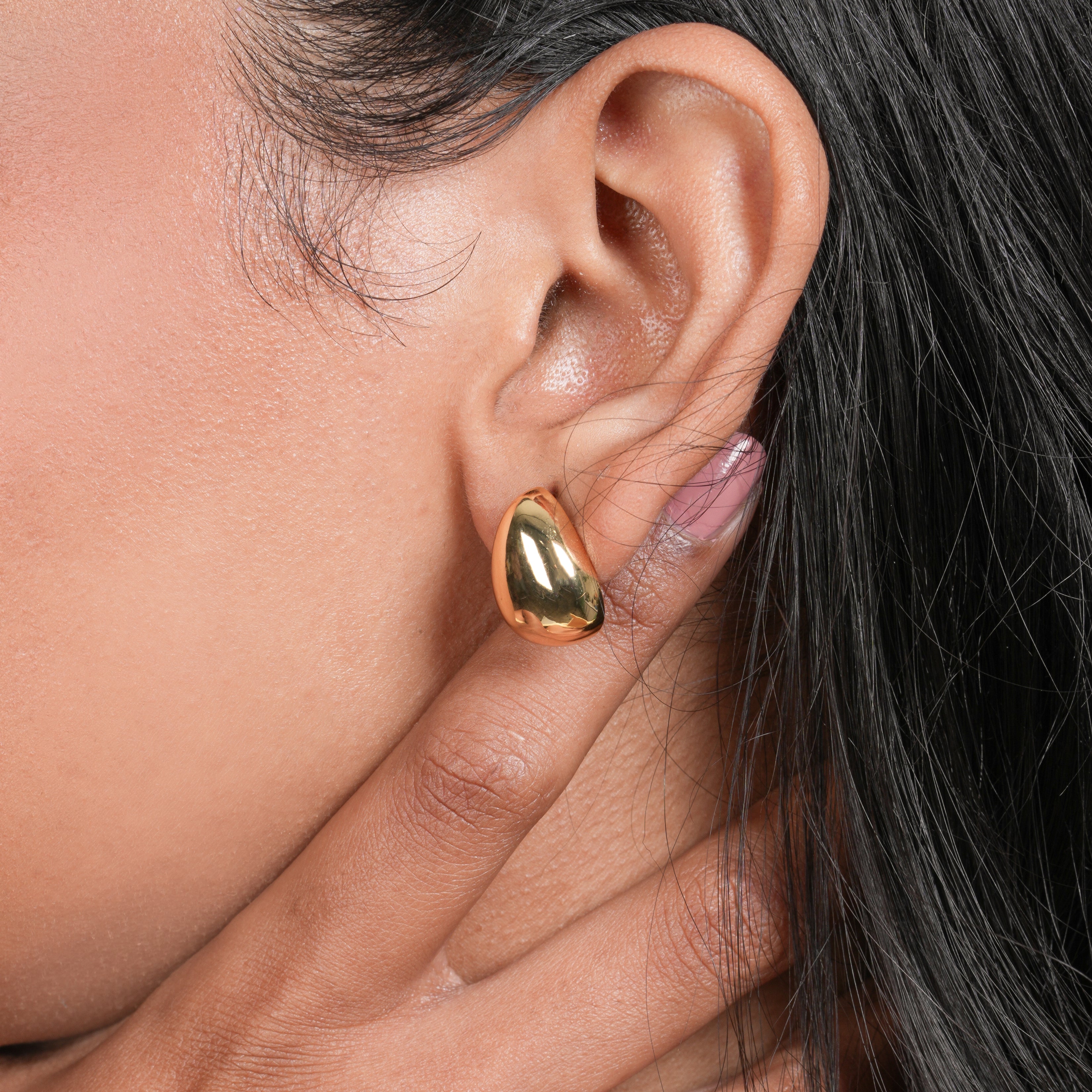 Liquid Gold Studs Earrings