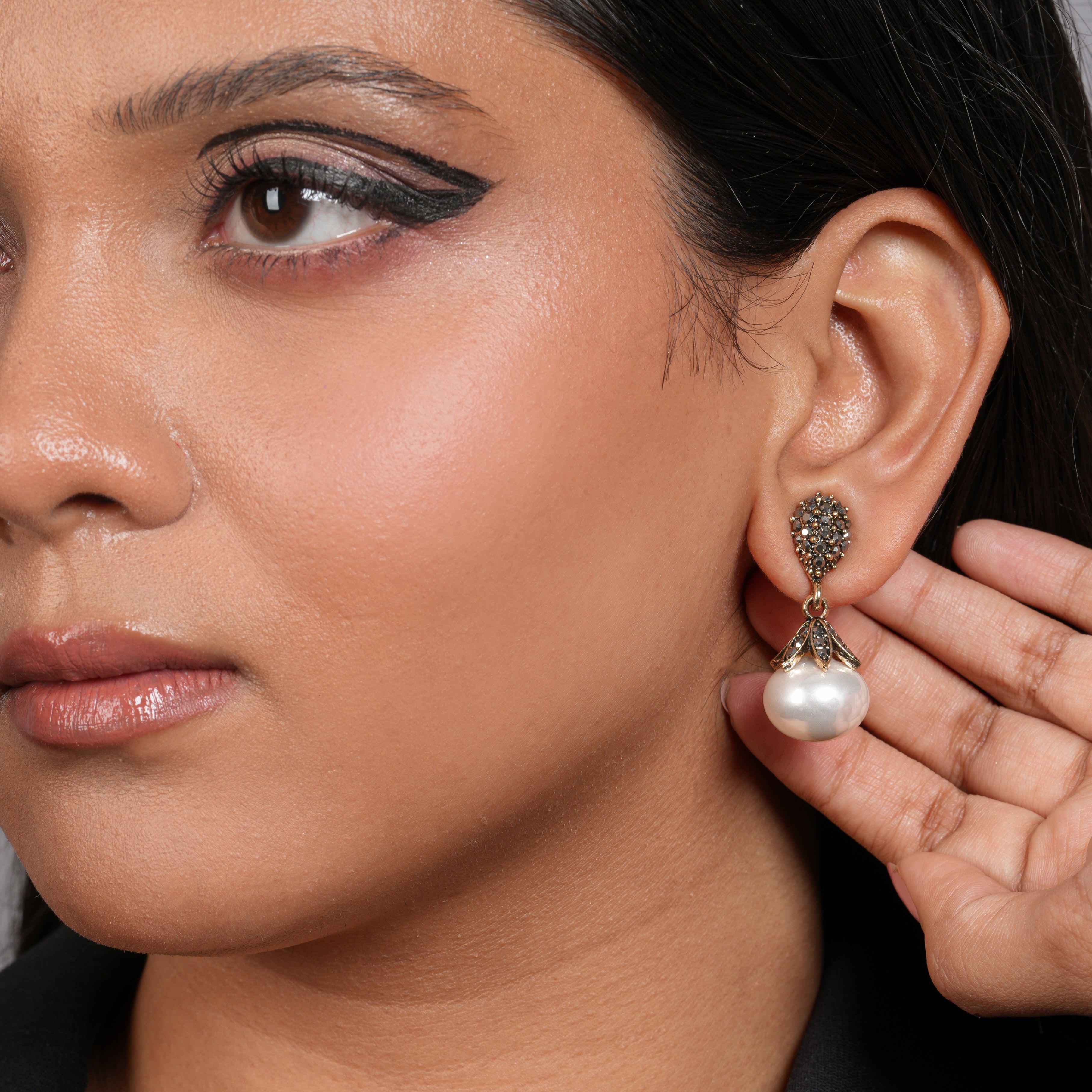 Celeste Pearl Drop Earrings