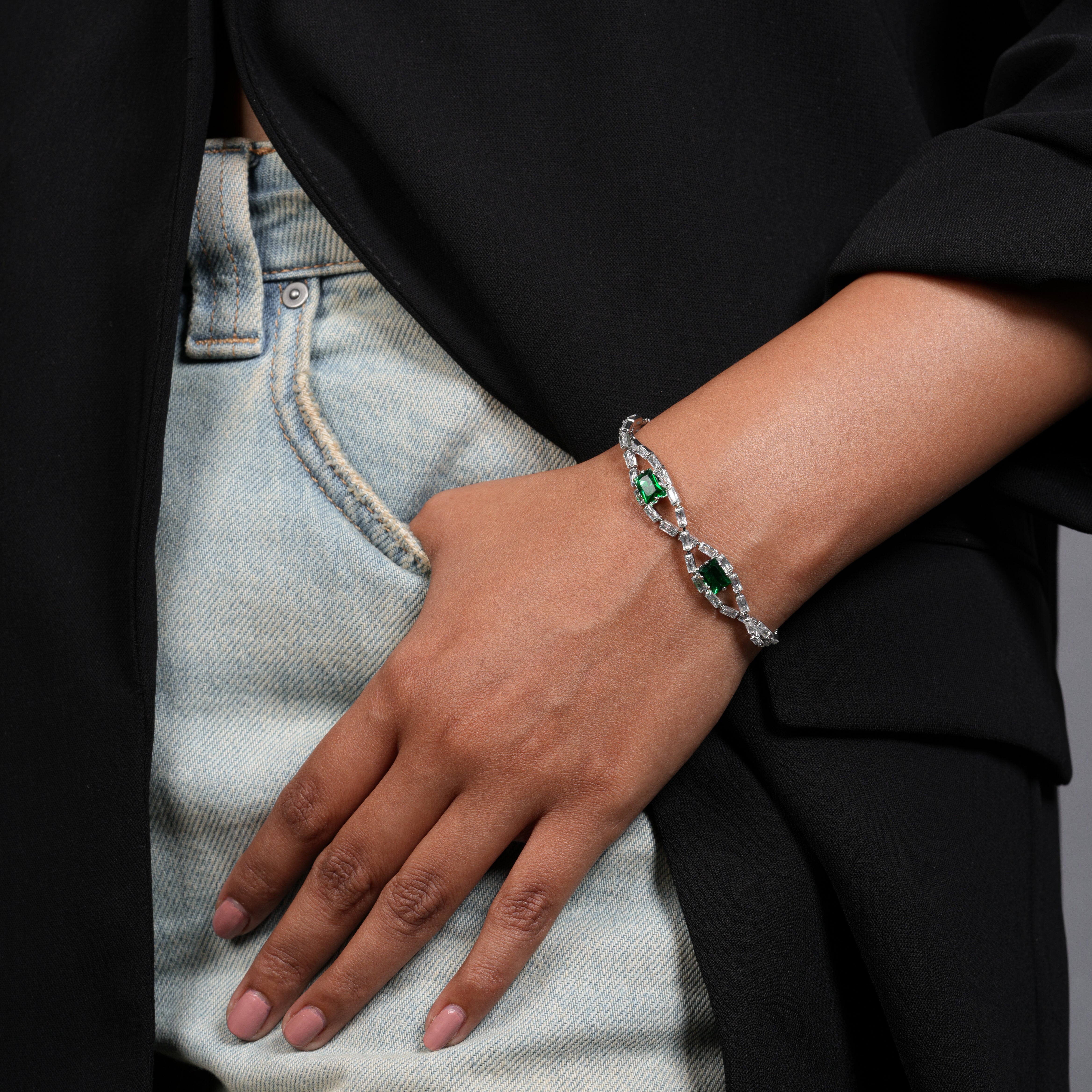 Emerald Glint Bracelet