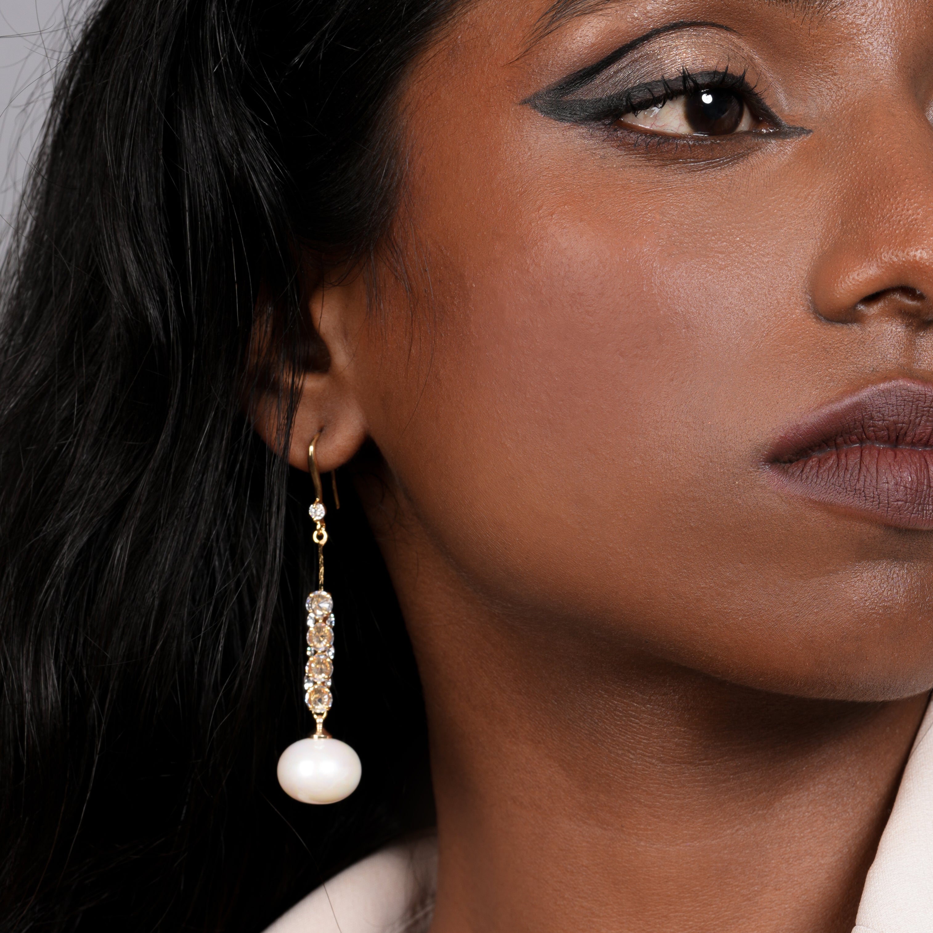 Moonbeam Pearl Drops Earrings