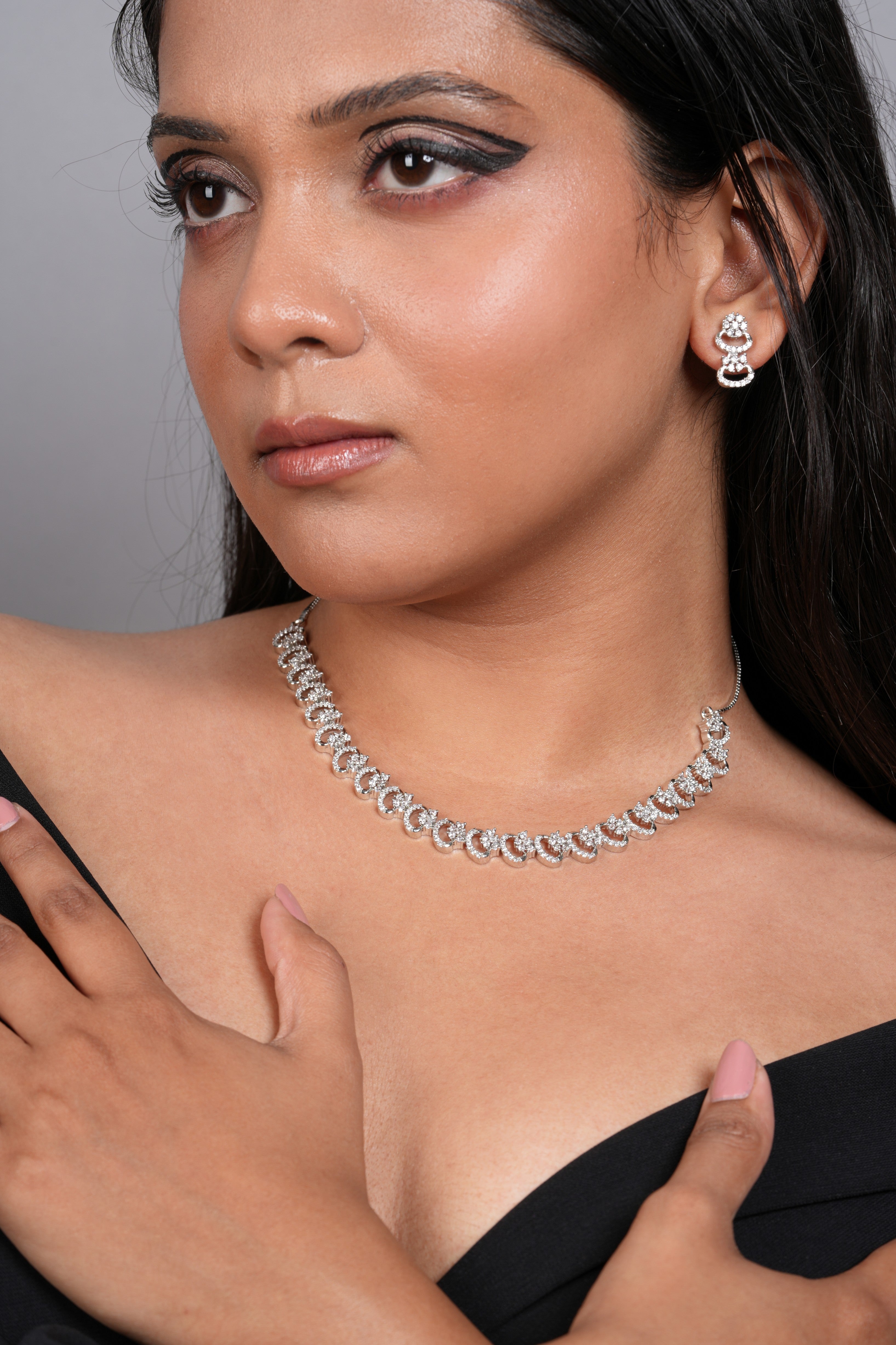 Luna Curve Necklace Set