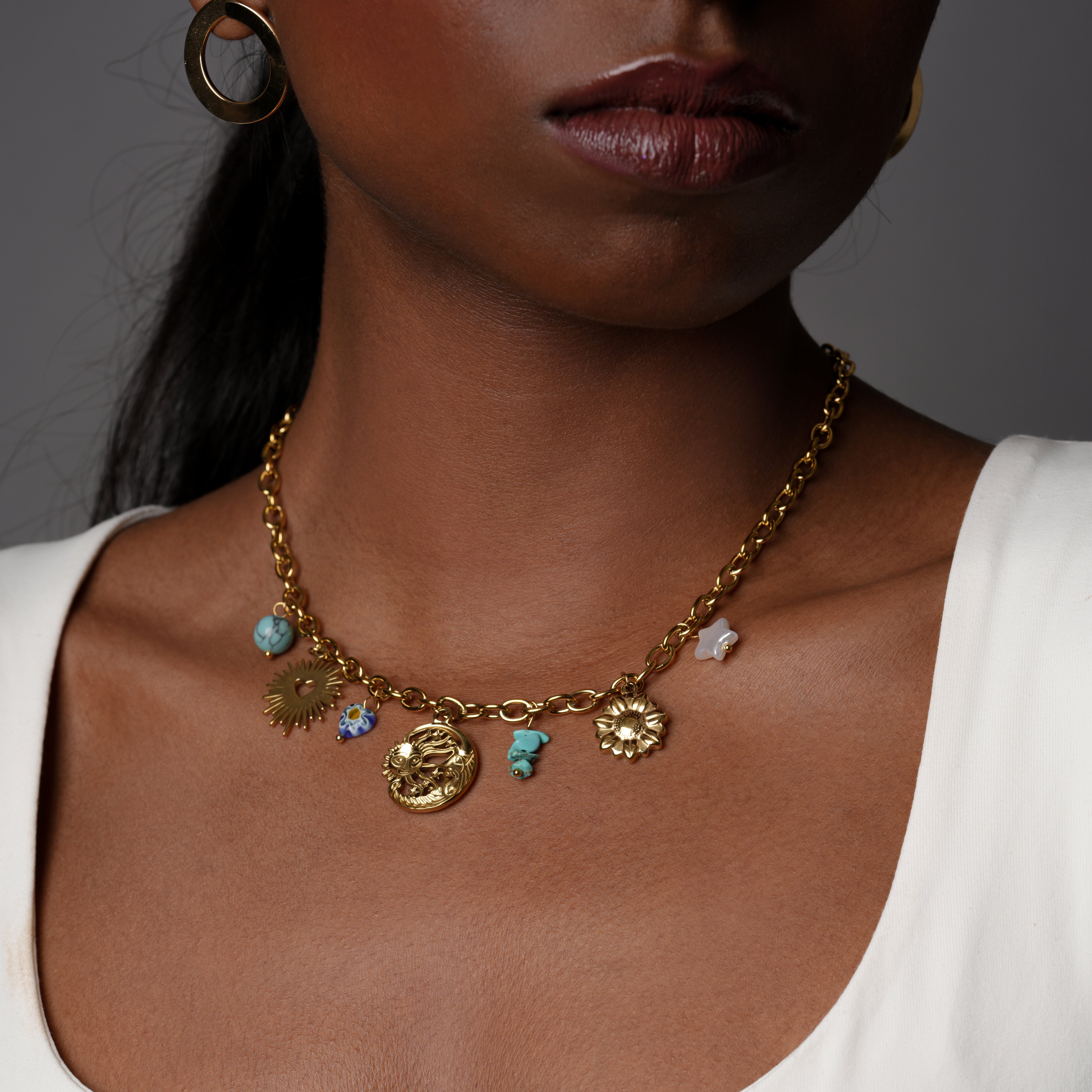 Ocean Whimsy Charm Necklace