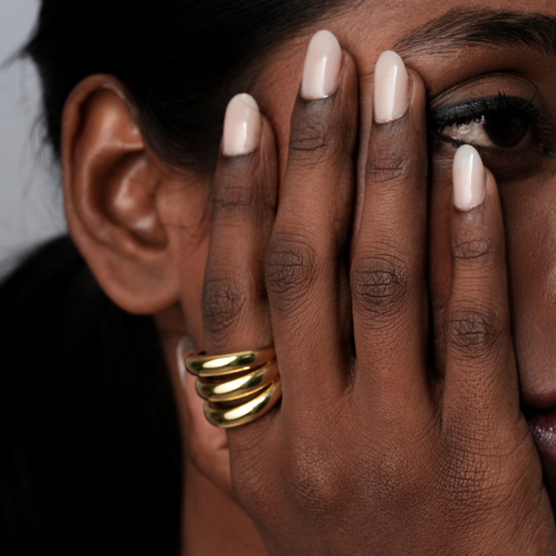 Gilded Wave Ring
