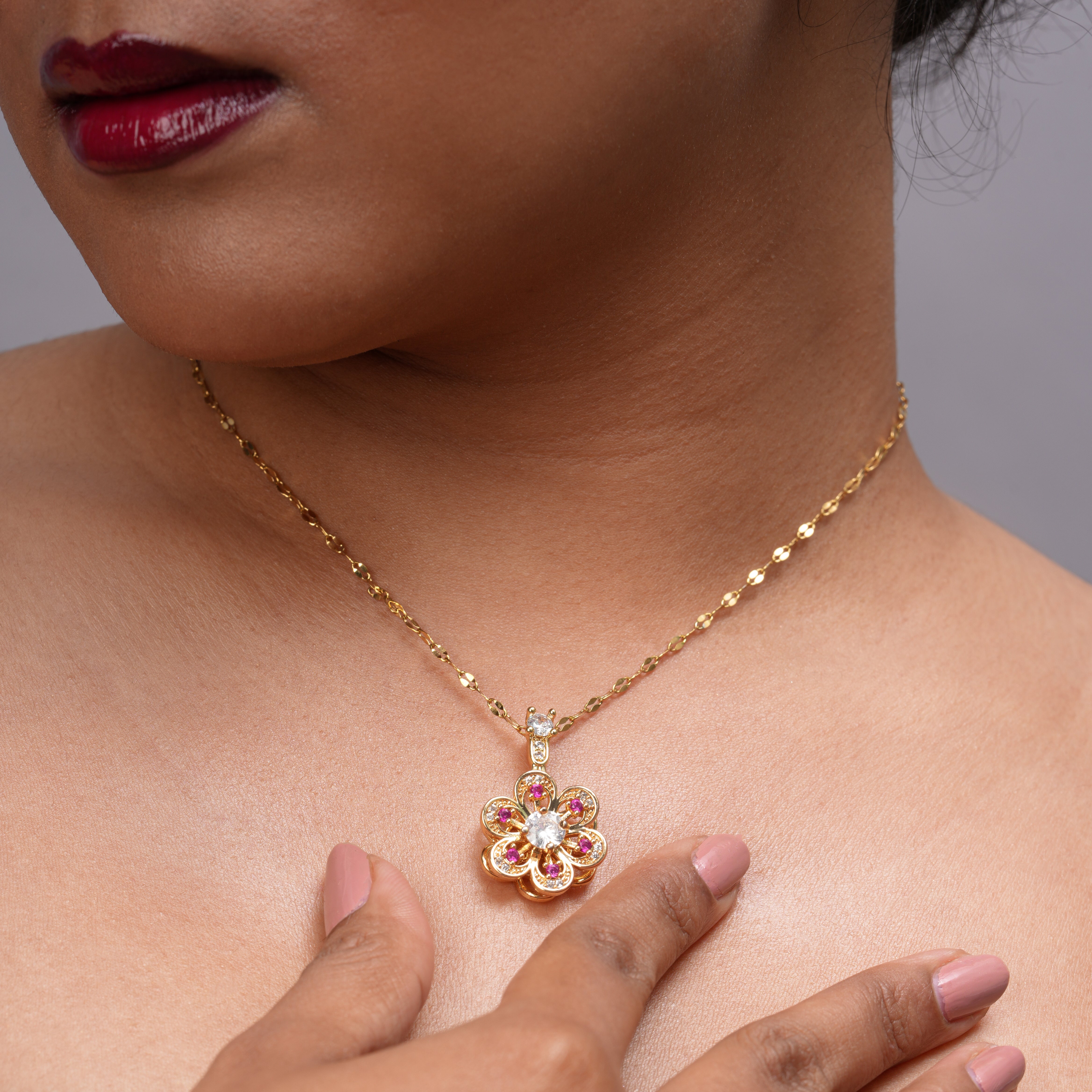 Rosabelle charm Necklace