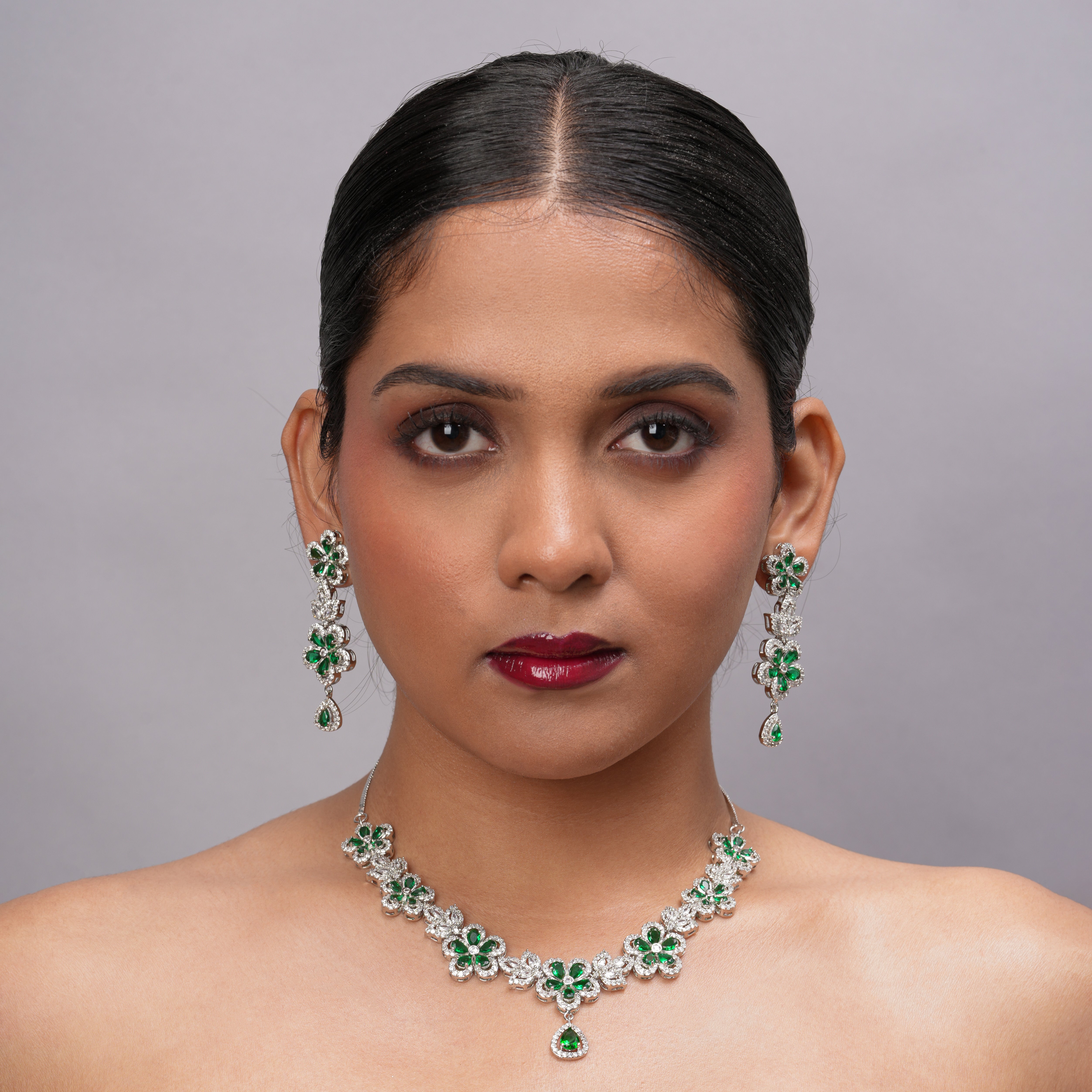 Emerald flower Royale Set