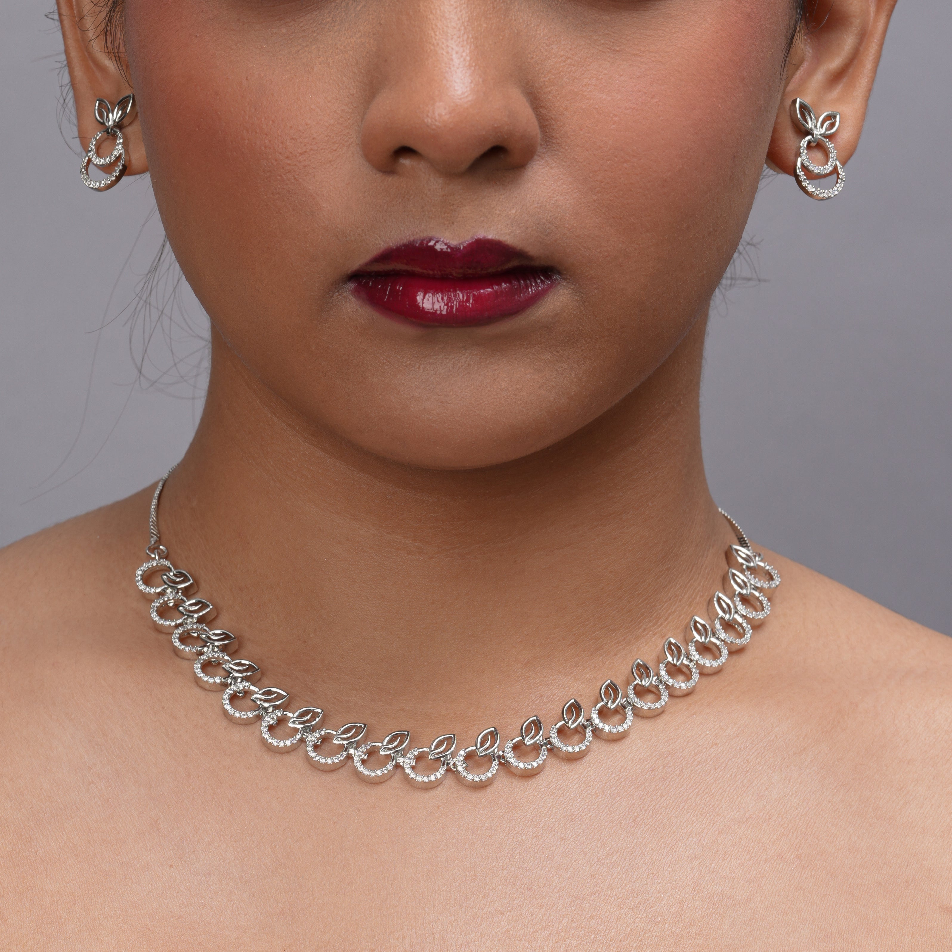 Leaf Whisper Necklace Set