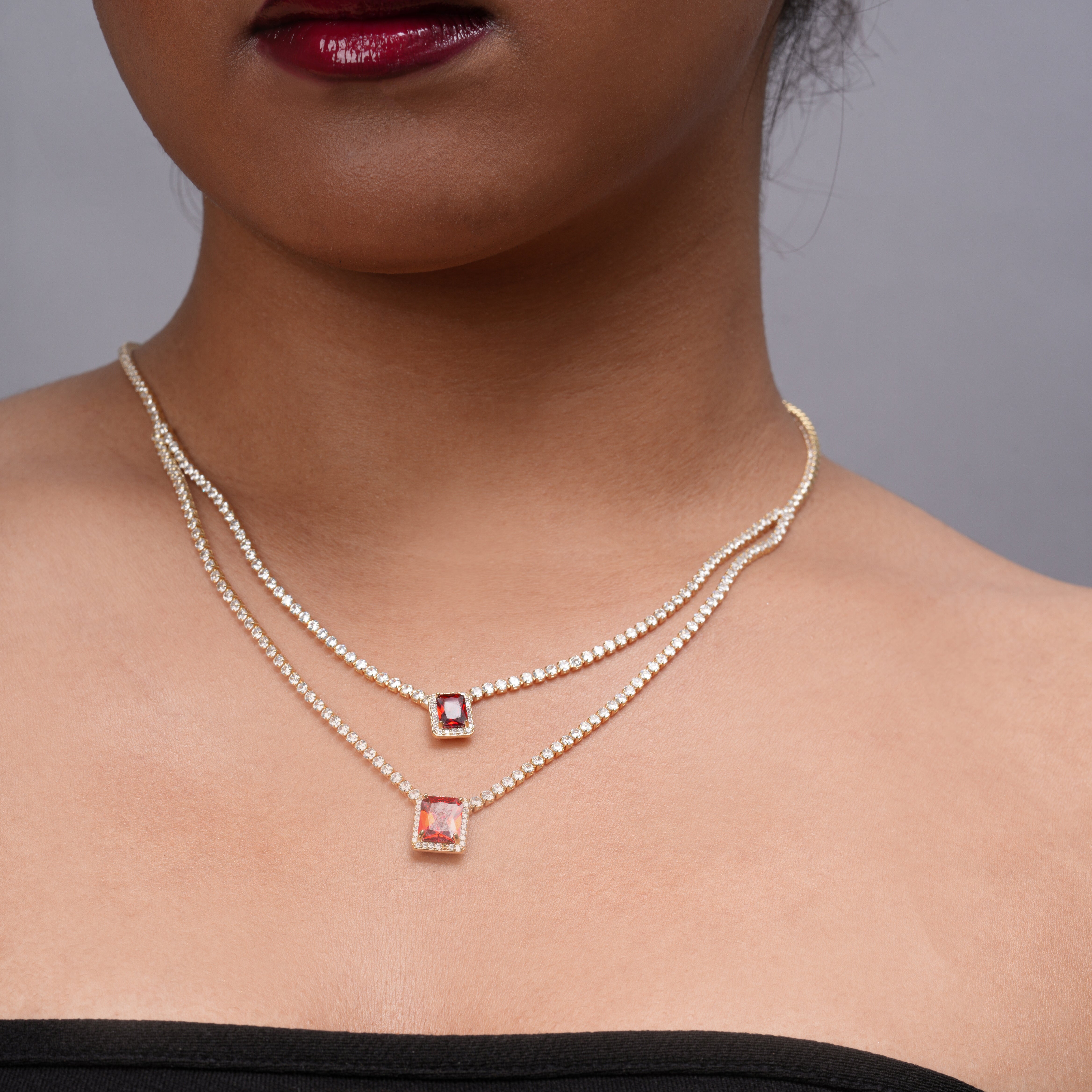 Crimson Gaze Necklace