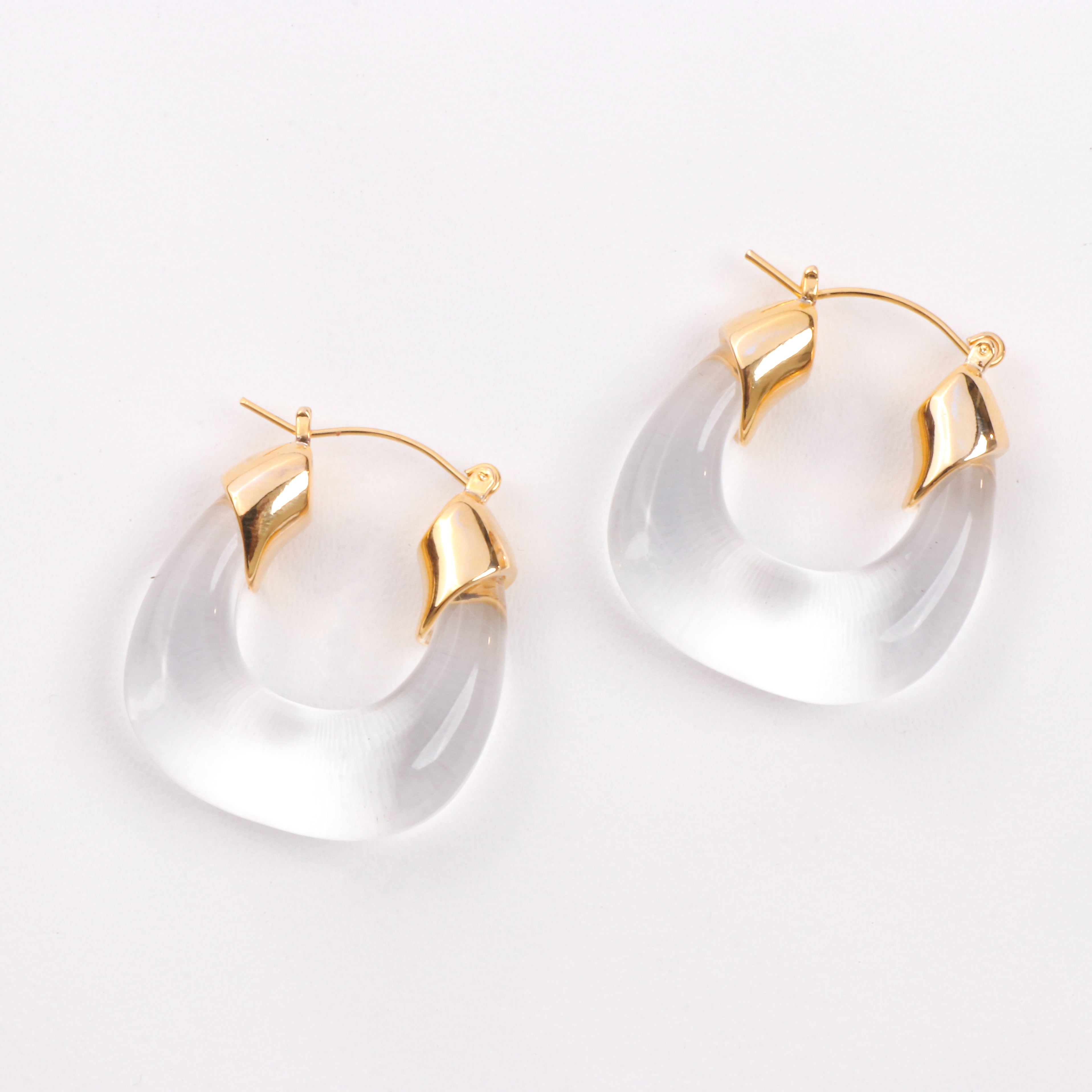 Crystal Hoop Eclipse Earrings