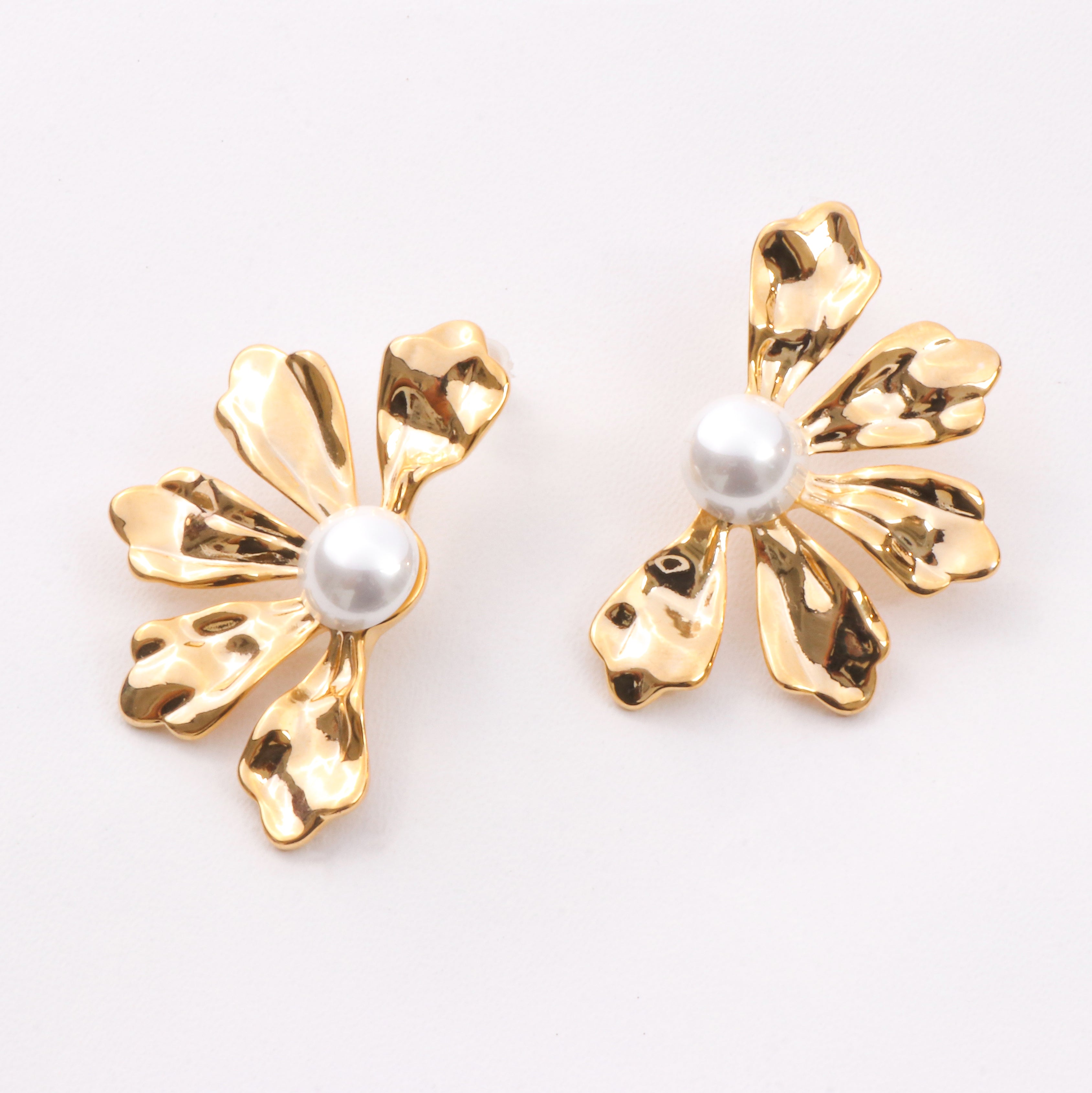 Golden Petalburst Earrings