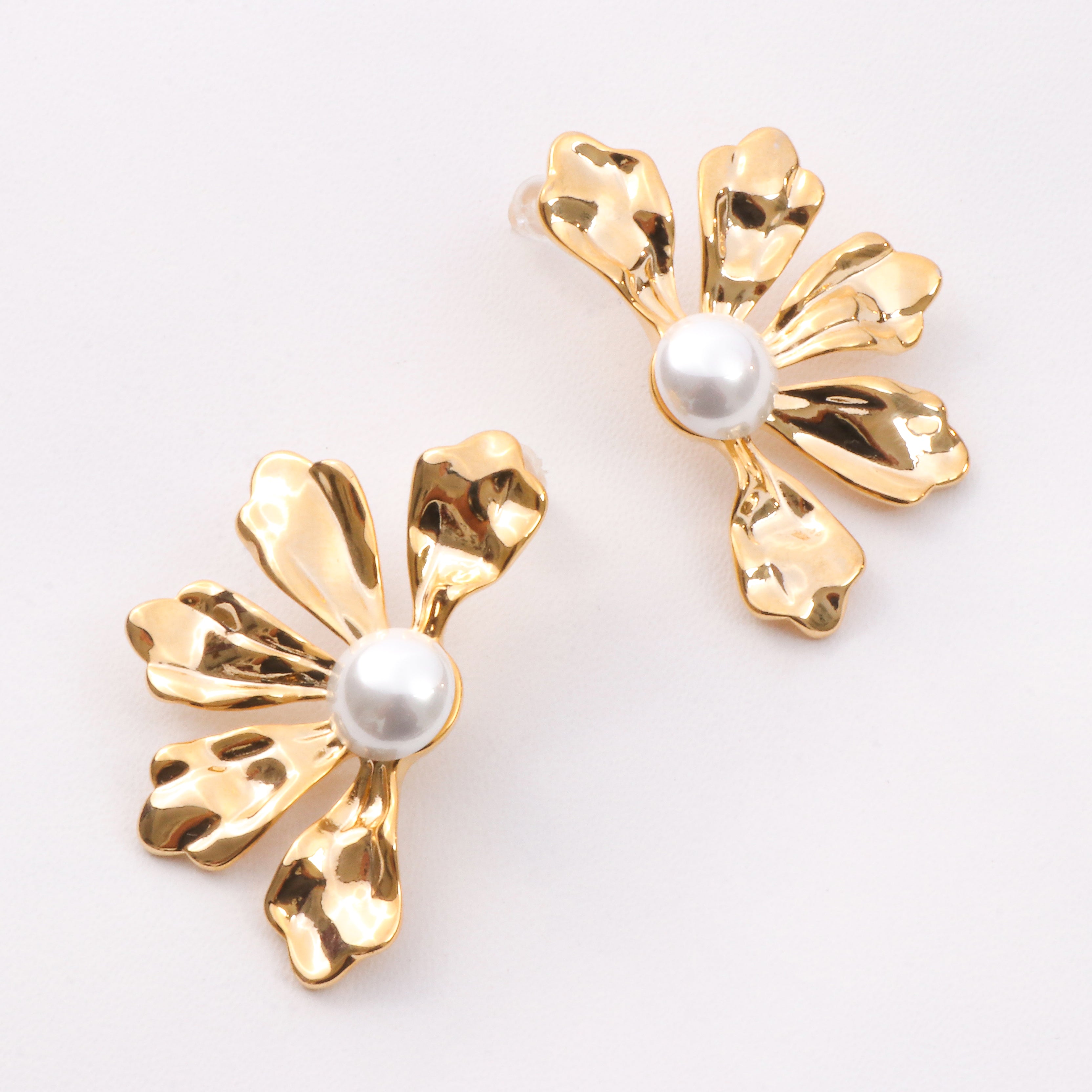 Golden Petalburst Earrings