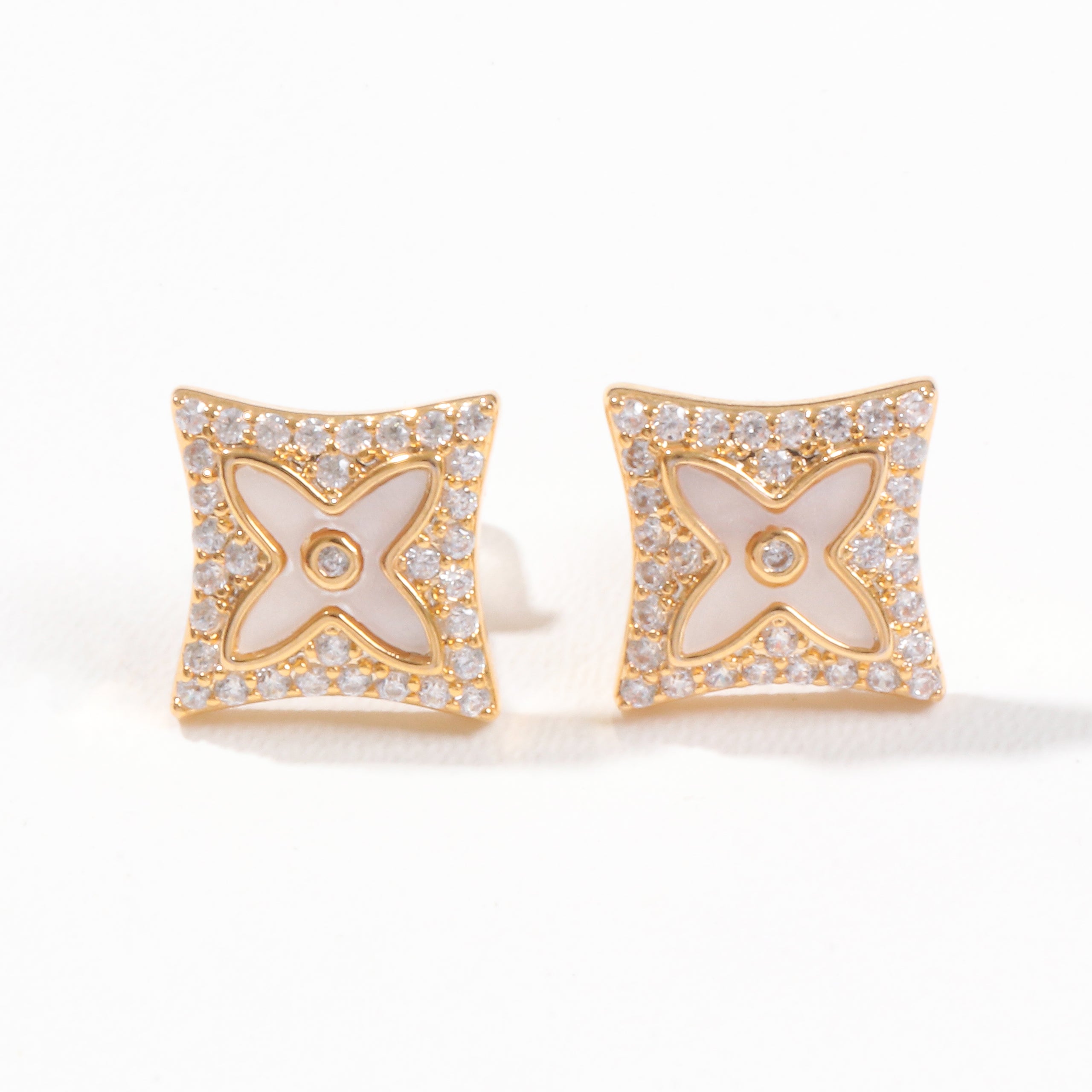 Petal Prism Studs Earrings