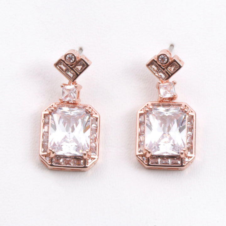 Rosé Luxe Drop Earrings