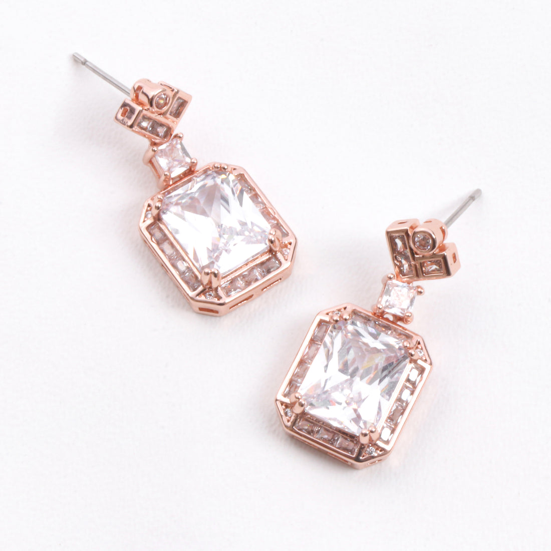 Rosé Luxe Drop Earrings