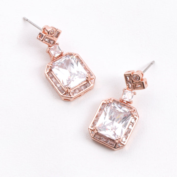 Rosé Luxe Drop Earrings