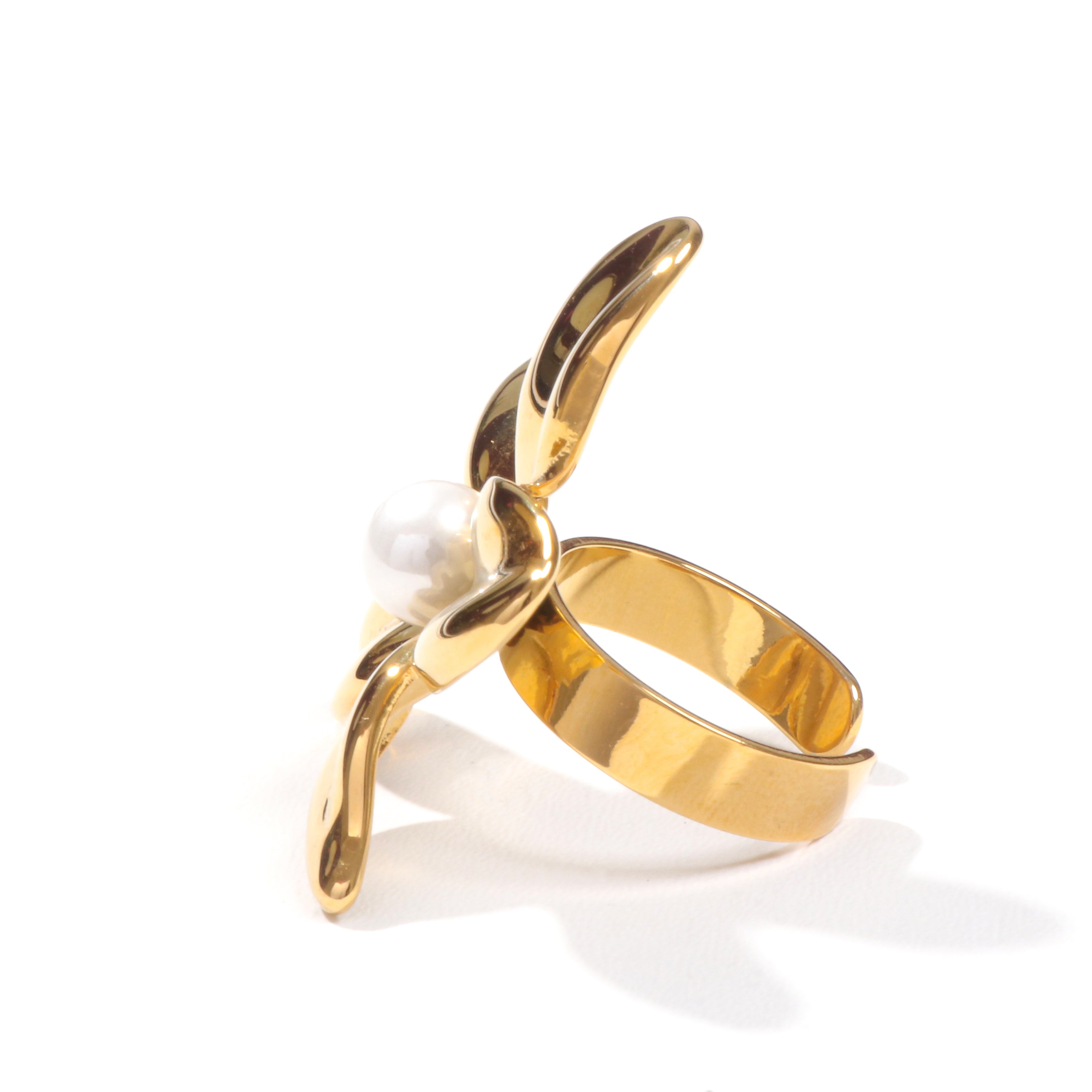 Petal Poise Statement Ring