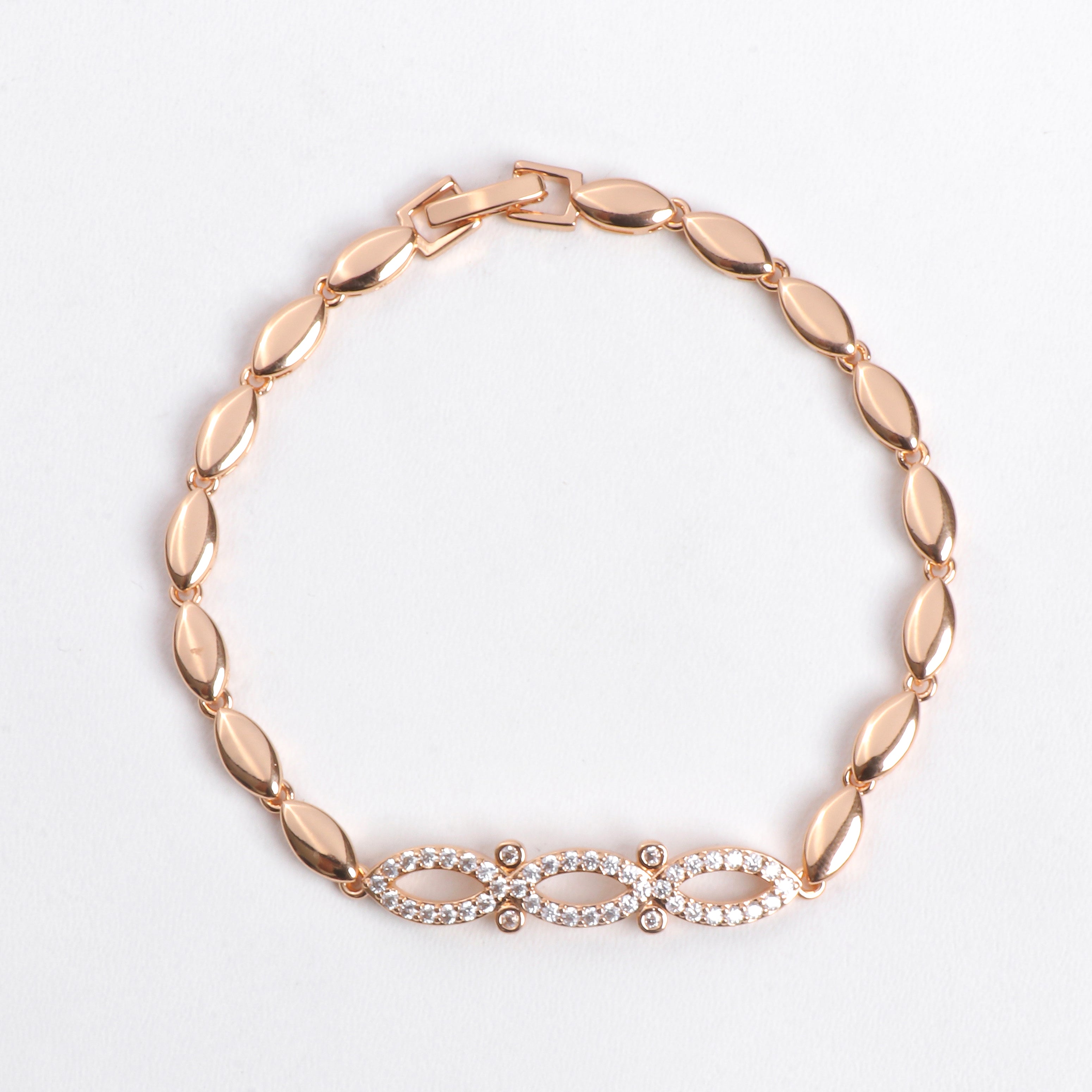 Rose Gold Infinity Bracelet