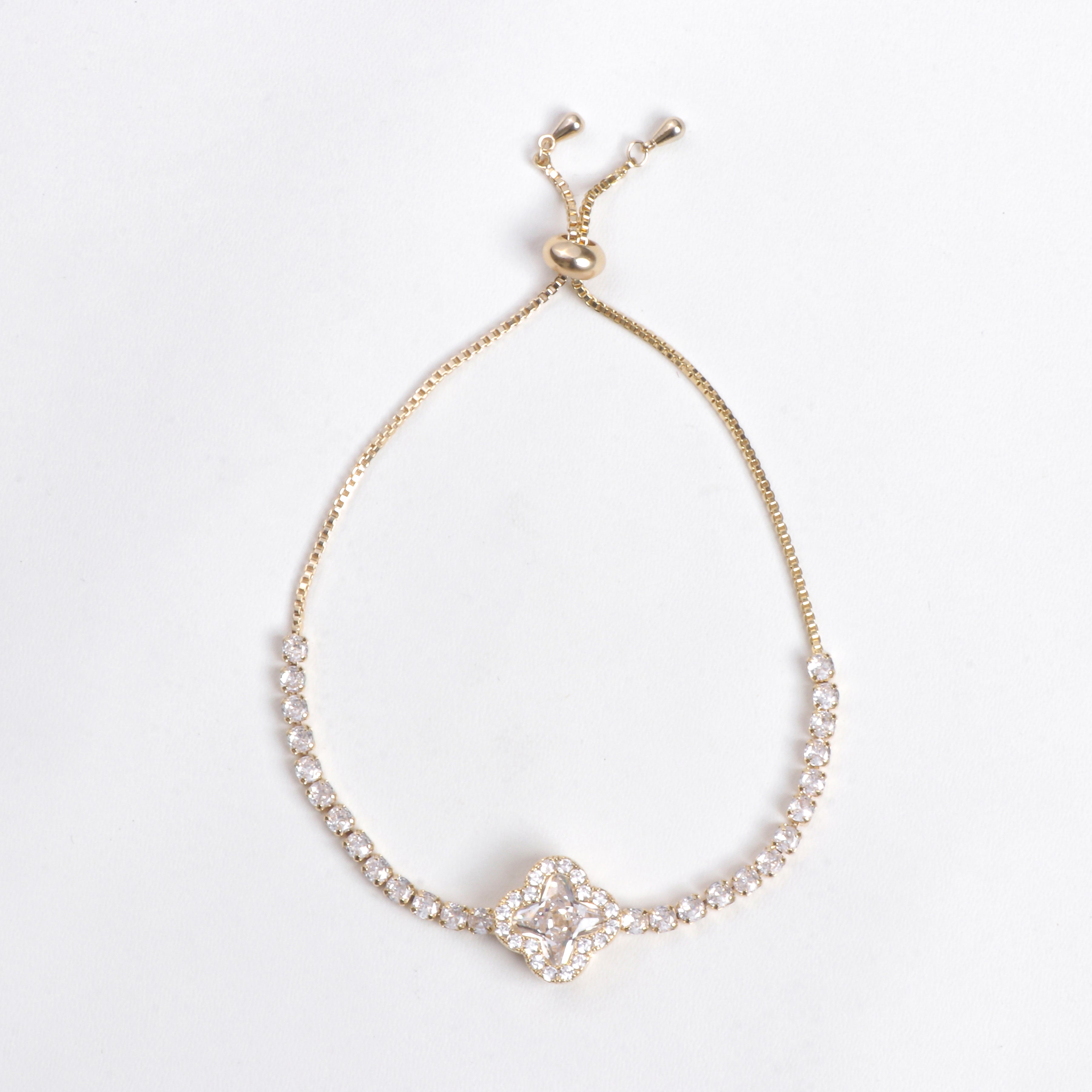 Clover Crystal Bracelet