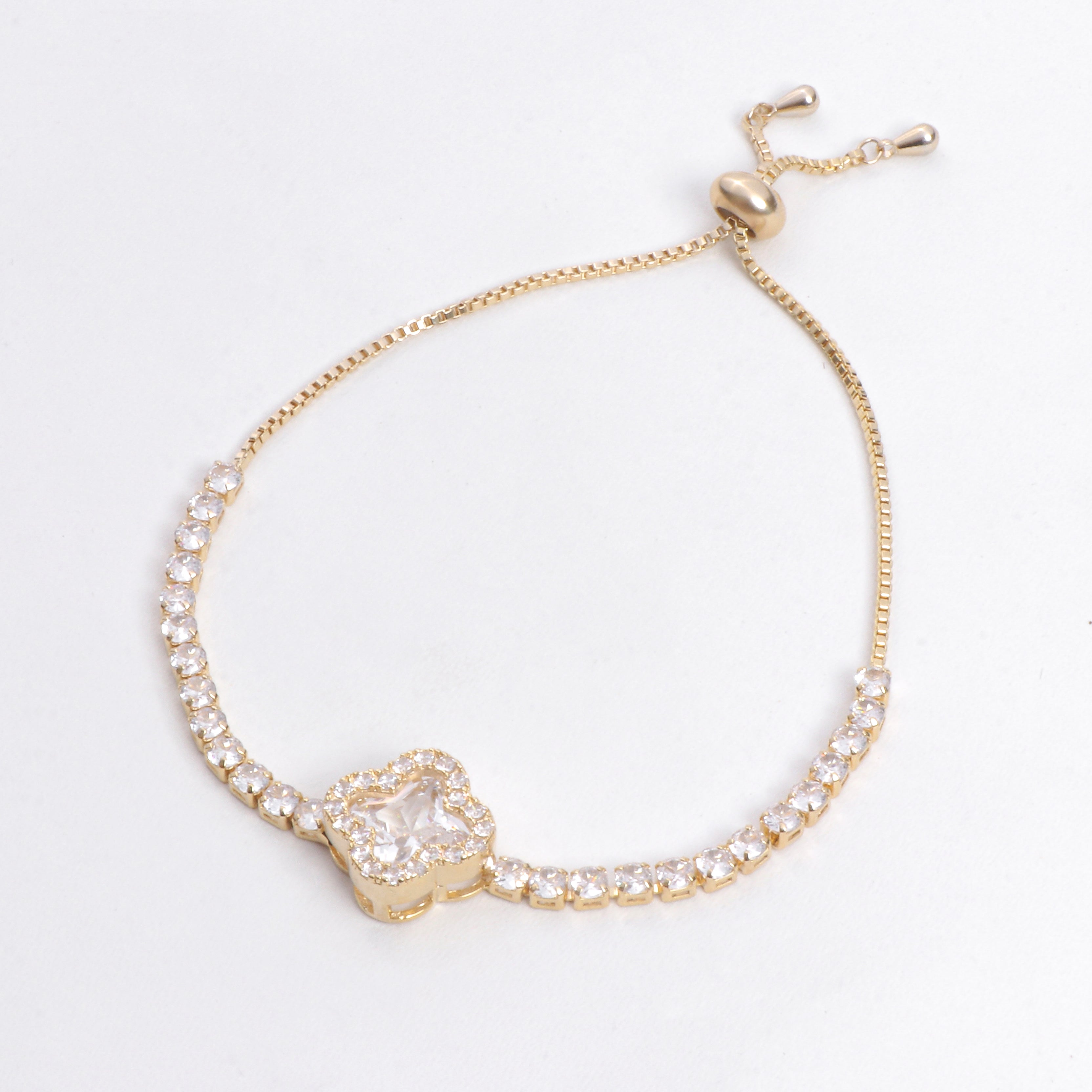 Clover Crystal Bracelet