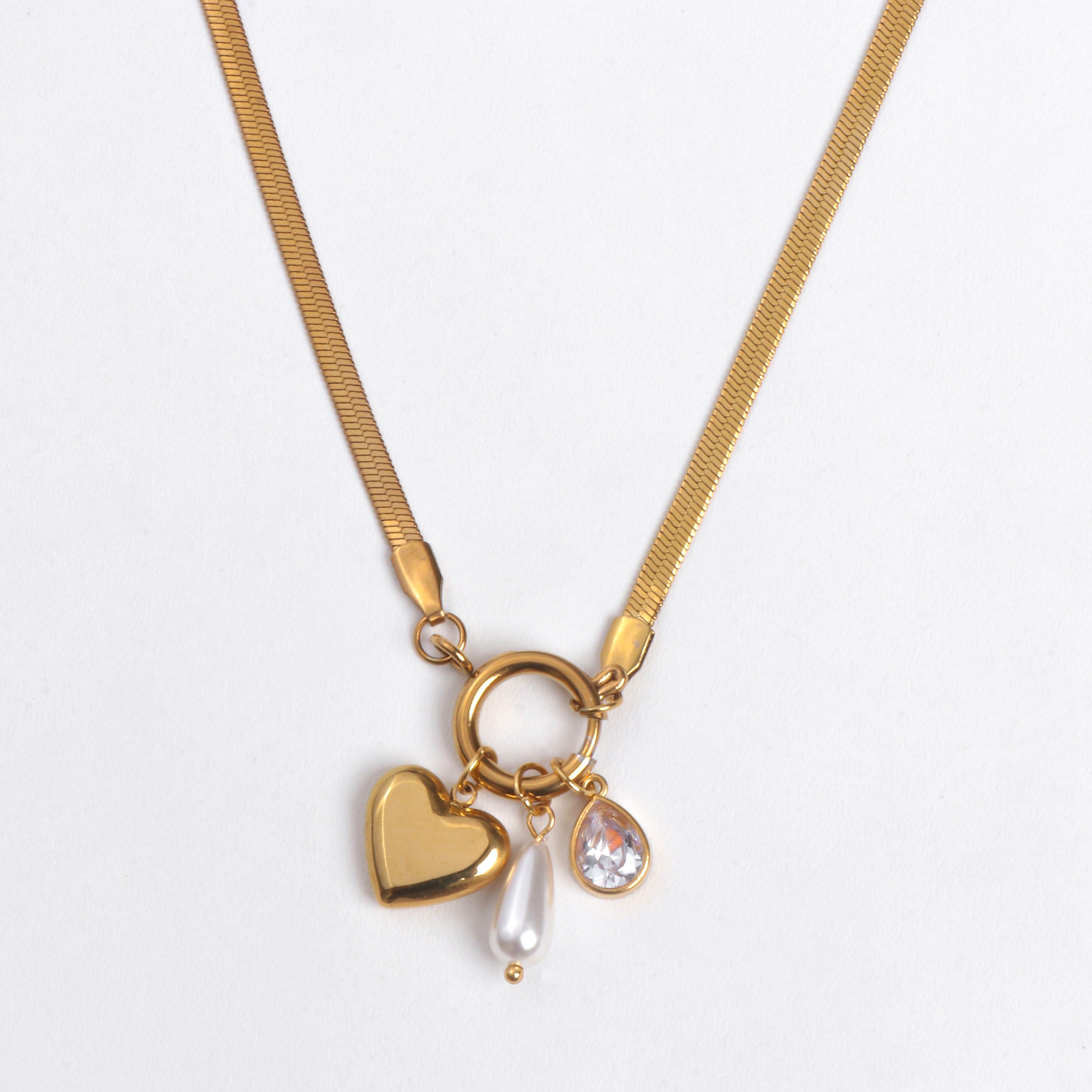 Trinity Charm Pendant Necklace