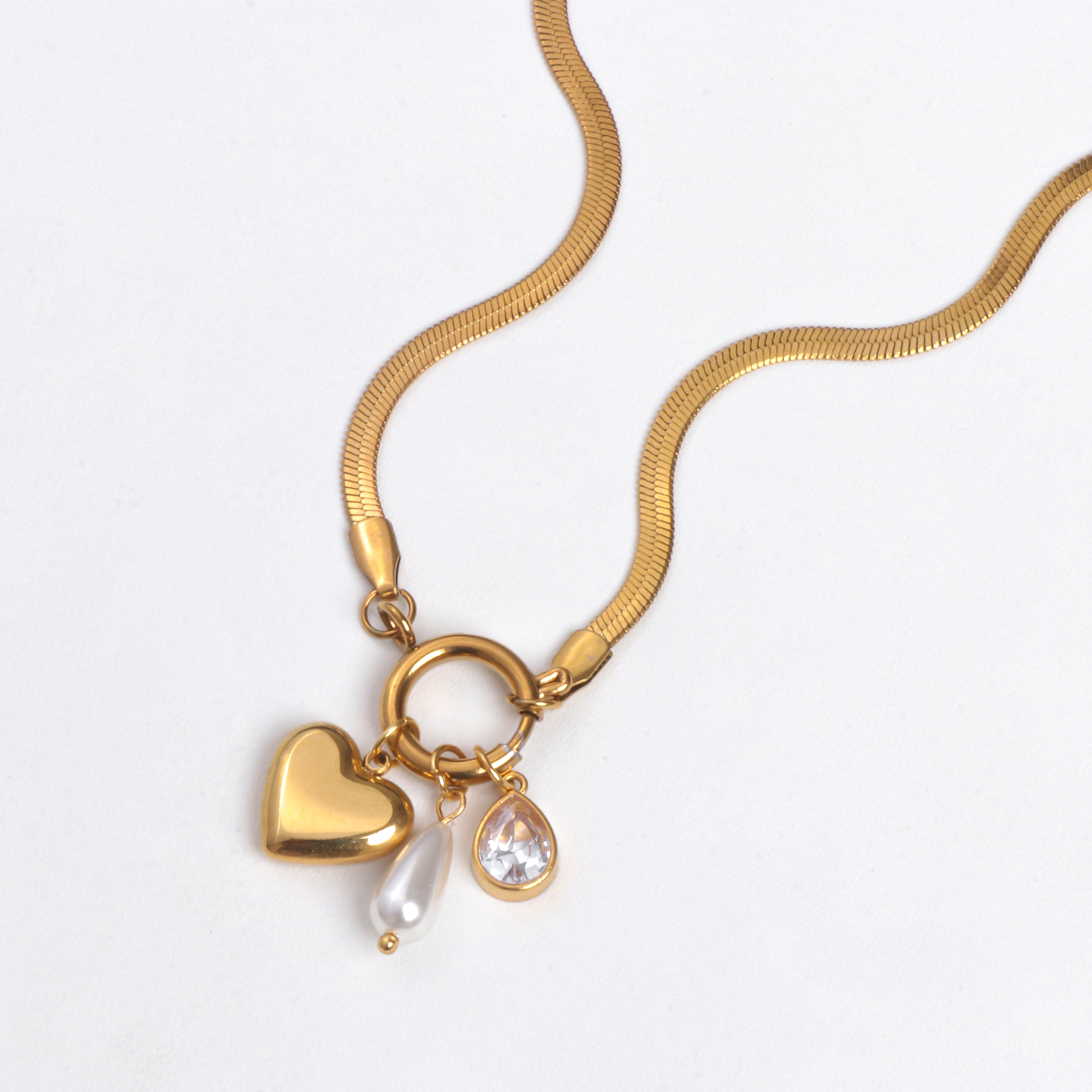 Trinity Charm Pendant Necklace