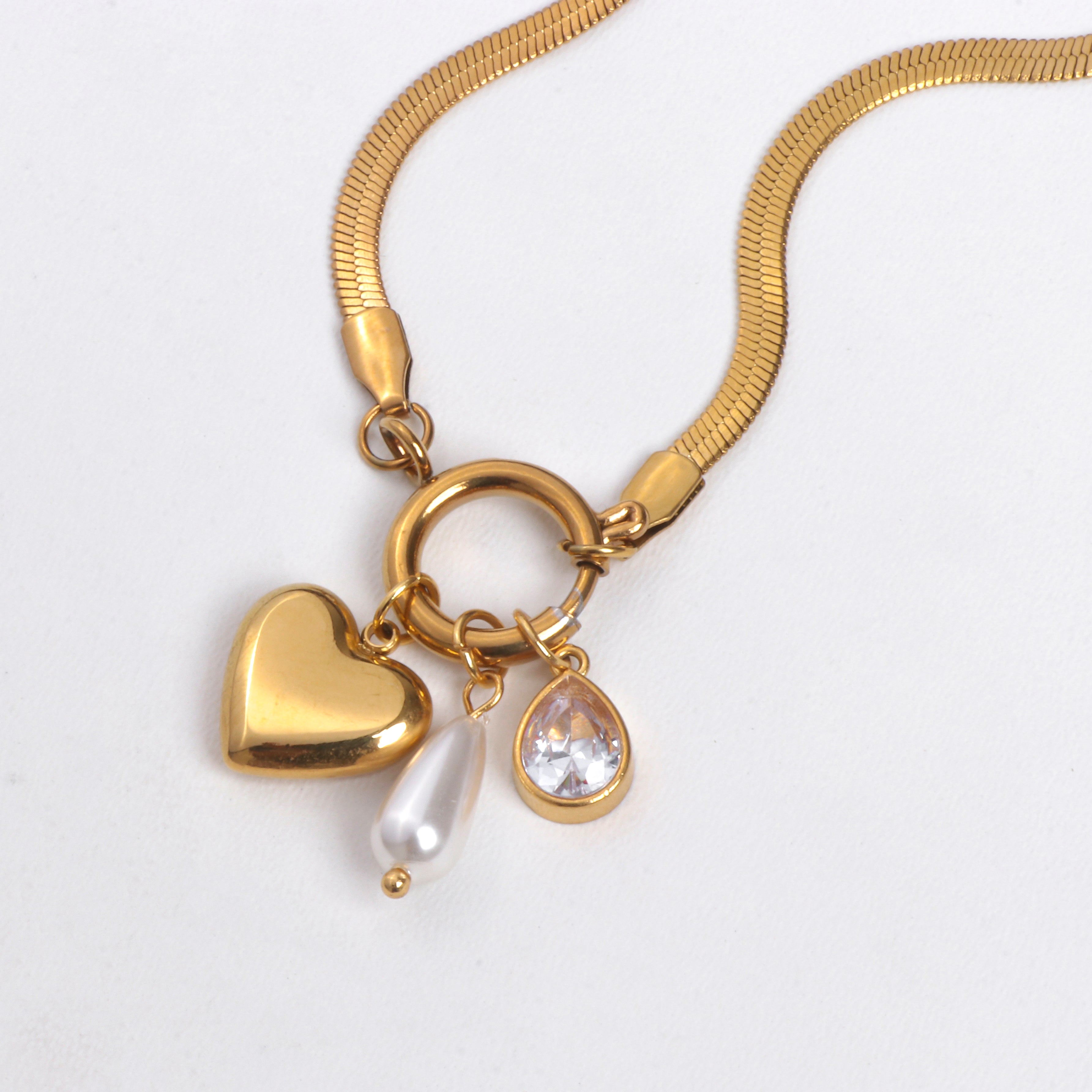 Trinity Charm Pendant Necklace