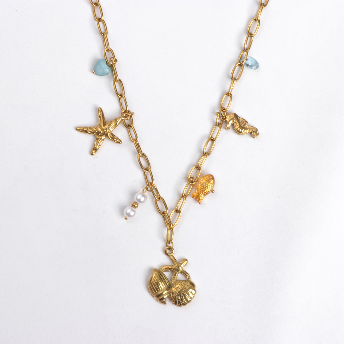 Ocean Whimsy Charm Necklace