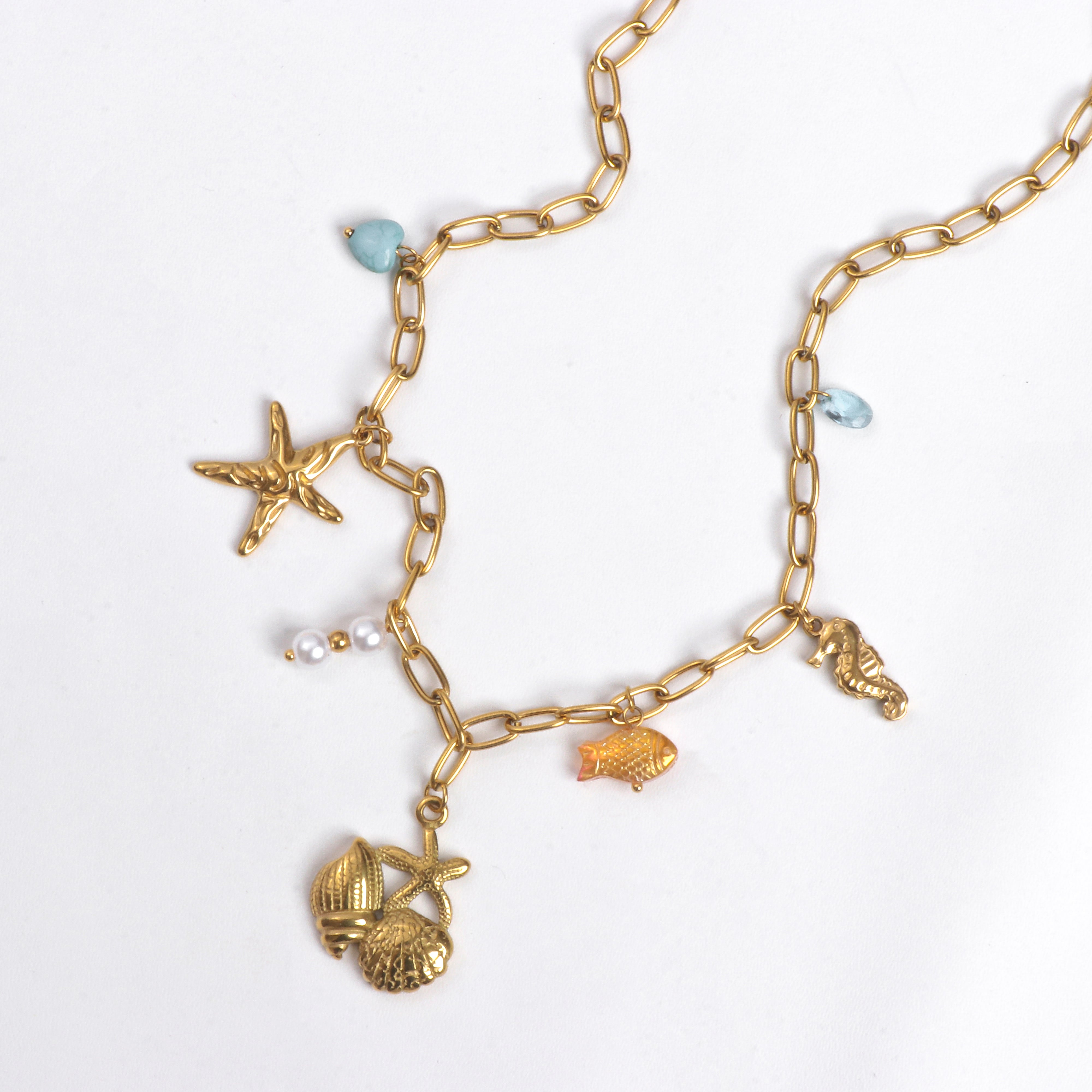 Ocean Whimsy Charm Necklace