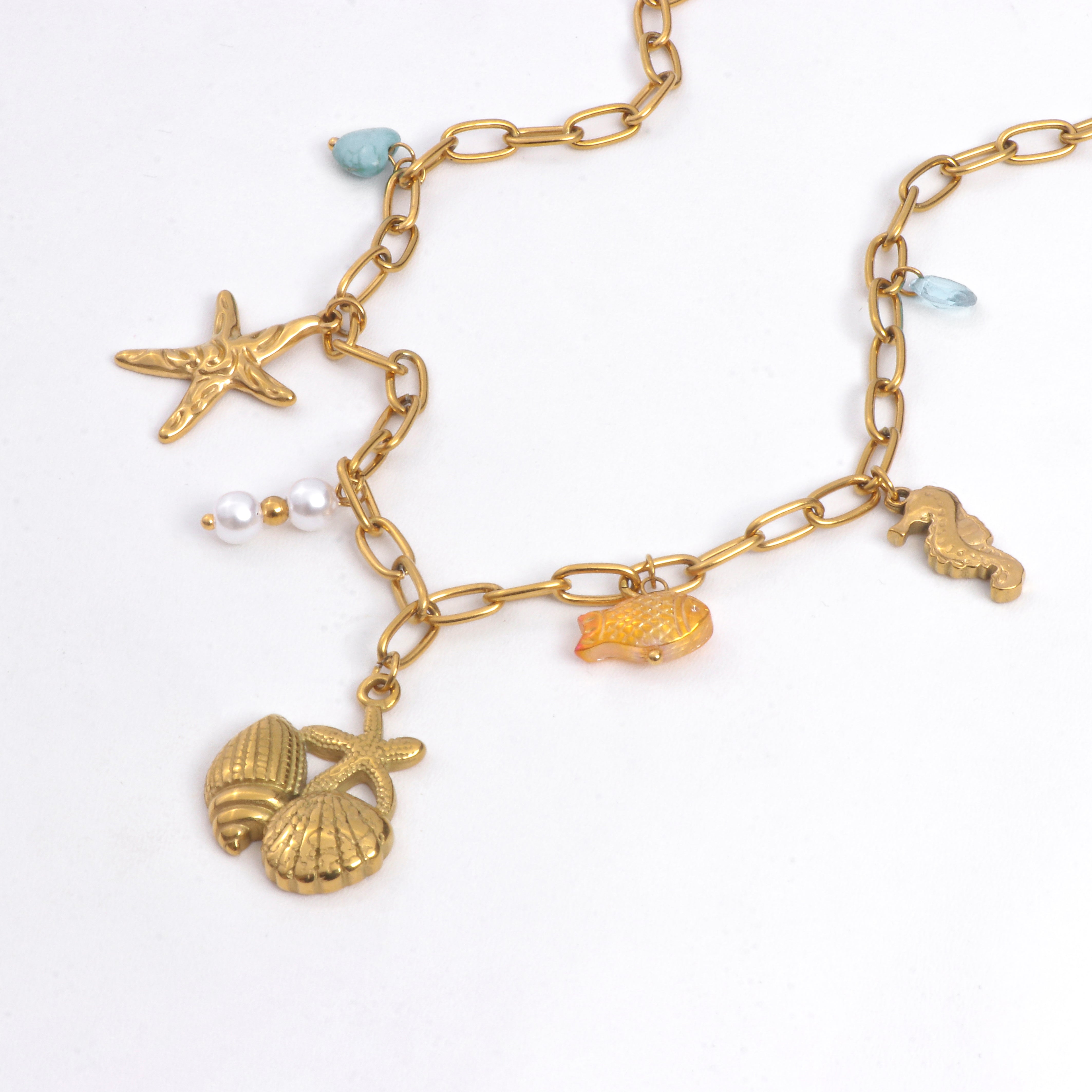 Ocean Whimsy Charm Necklace