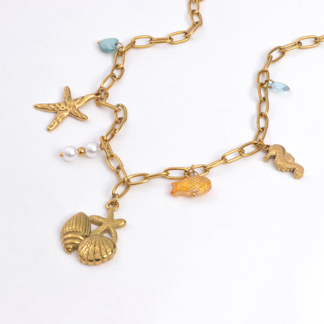Ocean Whimsy Charm Necklace