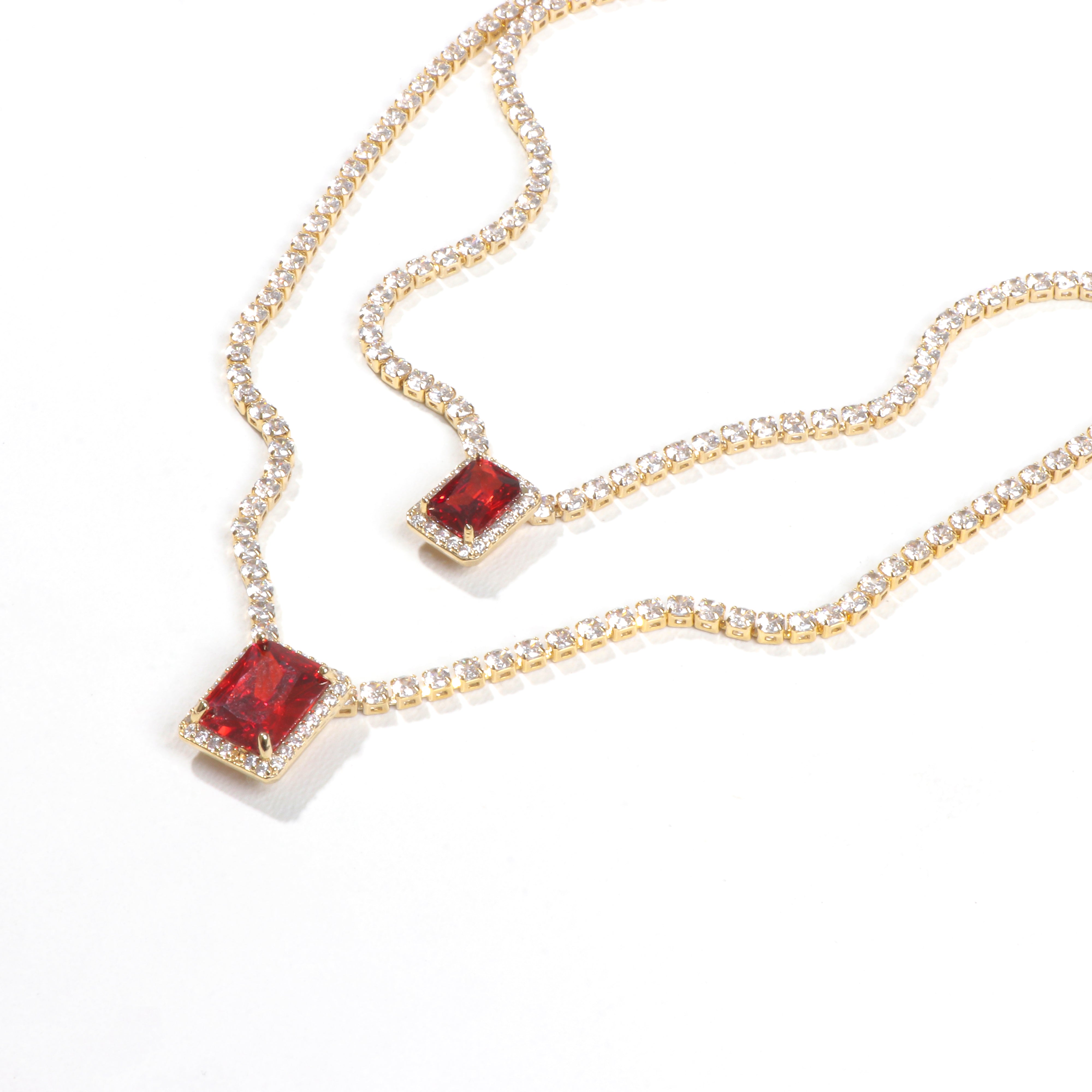 Crimson Gaze Necklace