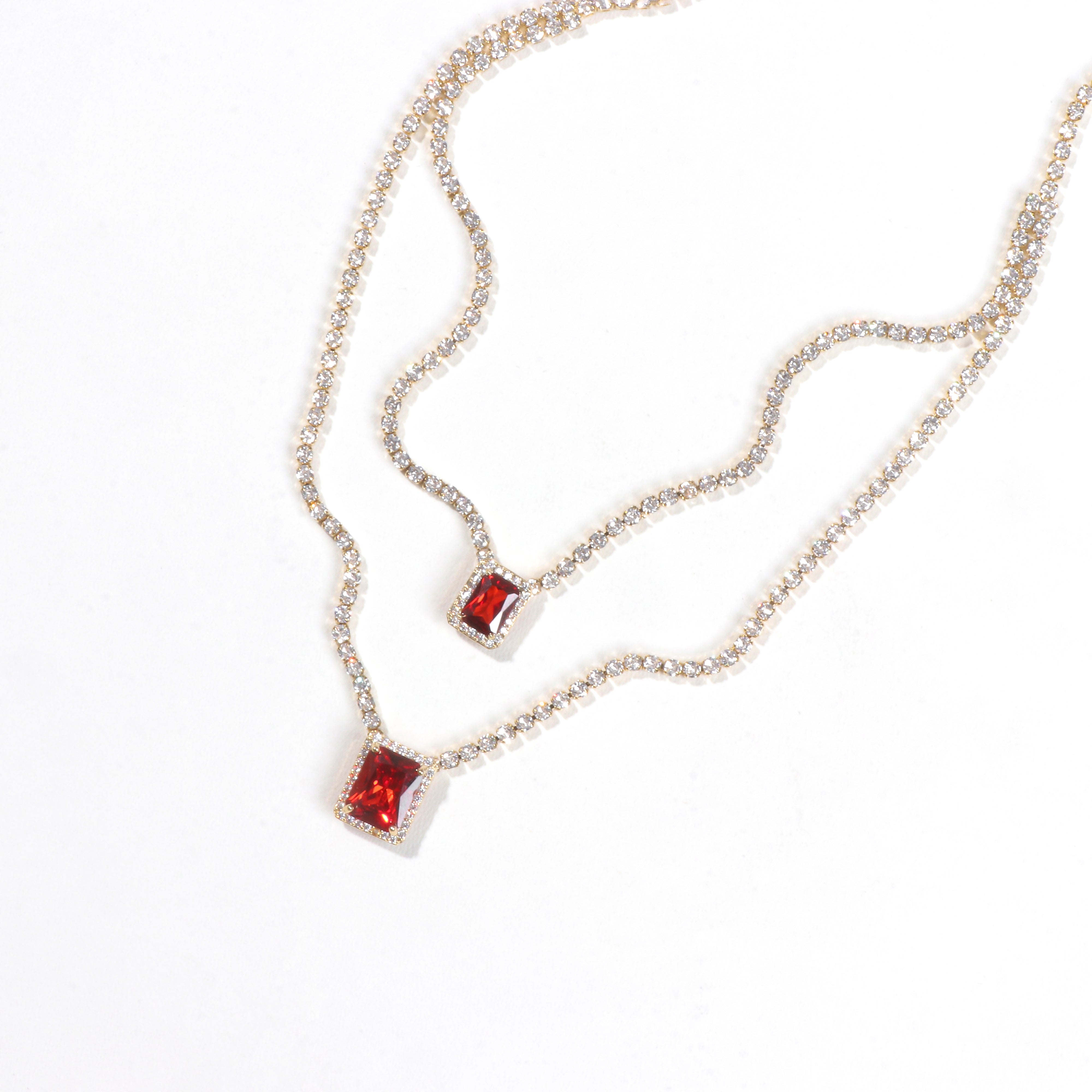 Crimson Gaze Necklace