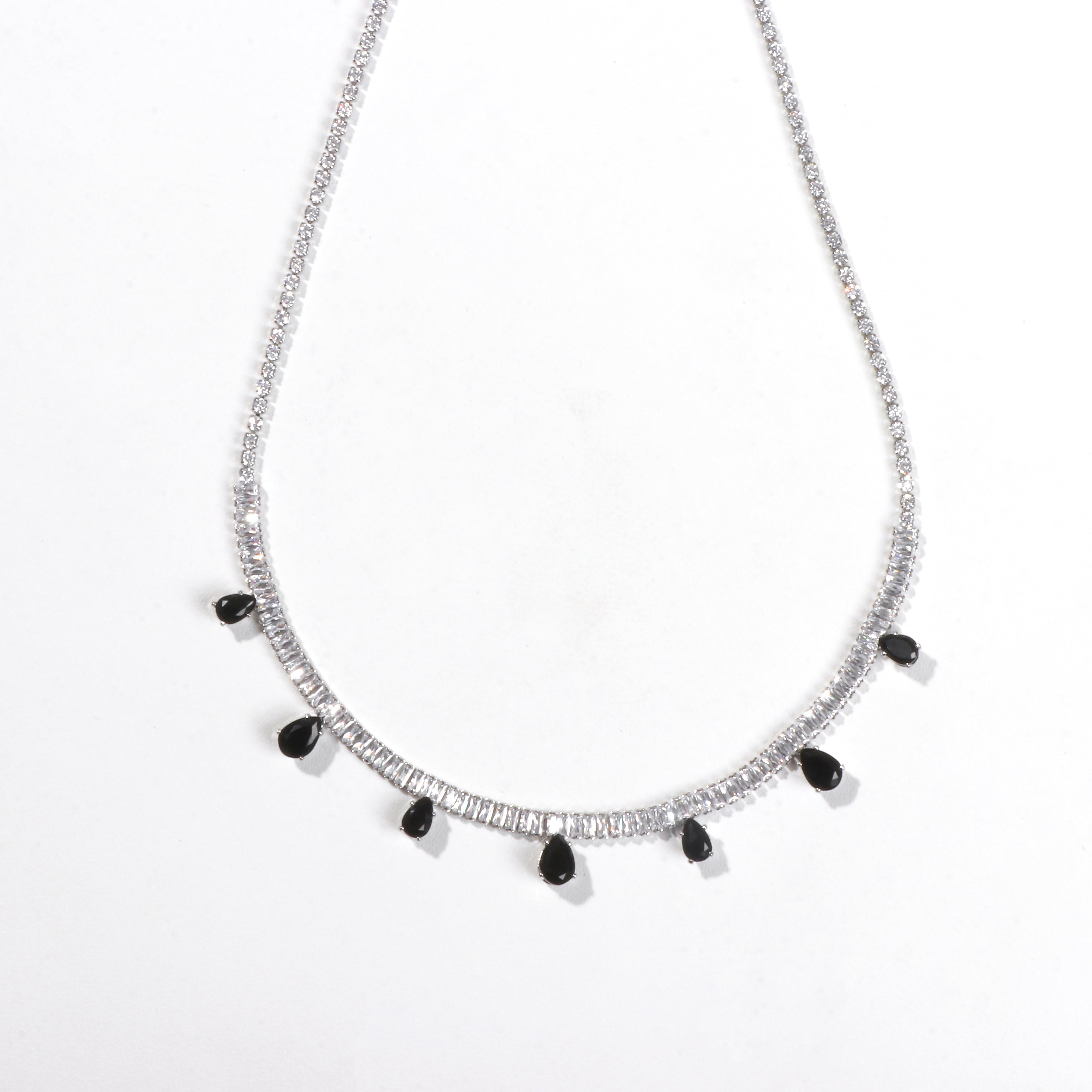 Midnight Teardrops Necklace