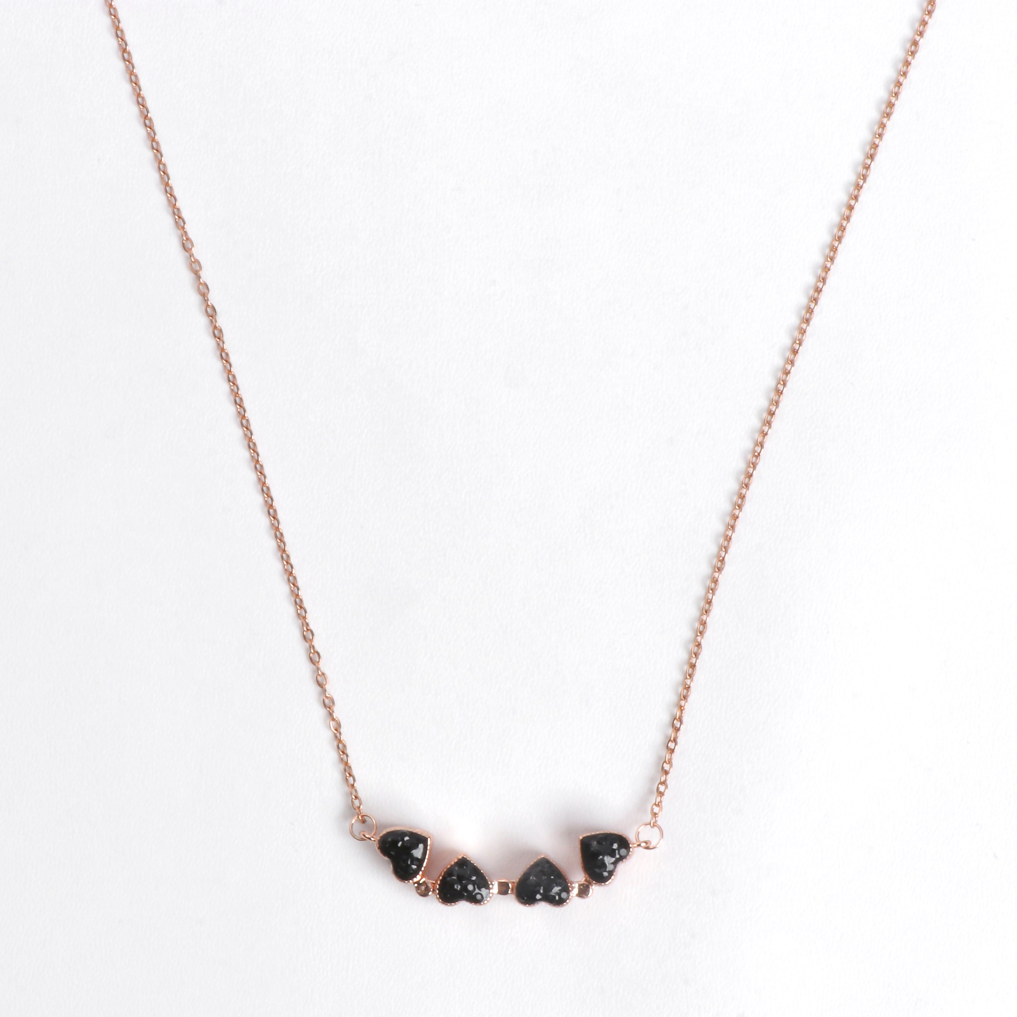 Black & Red Noir Reversible Necklace