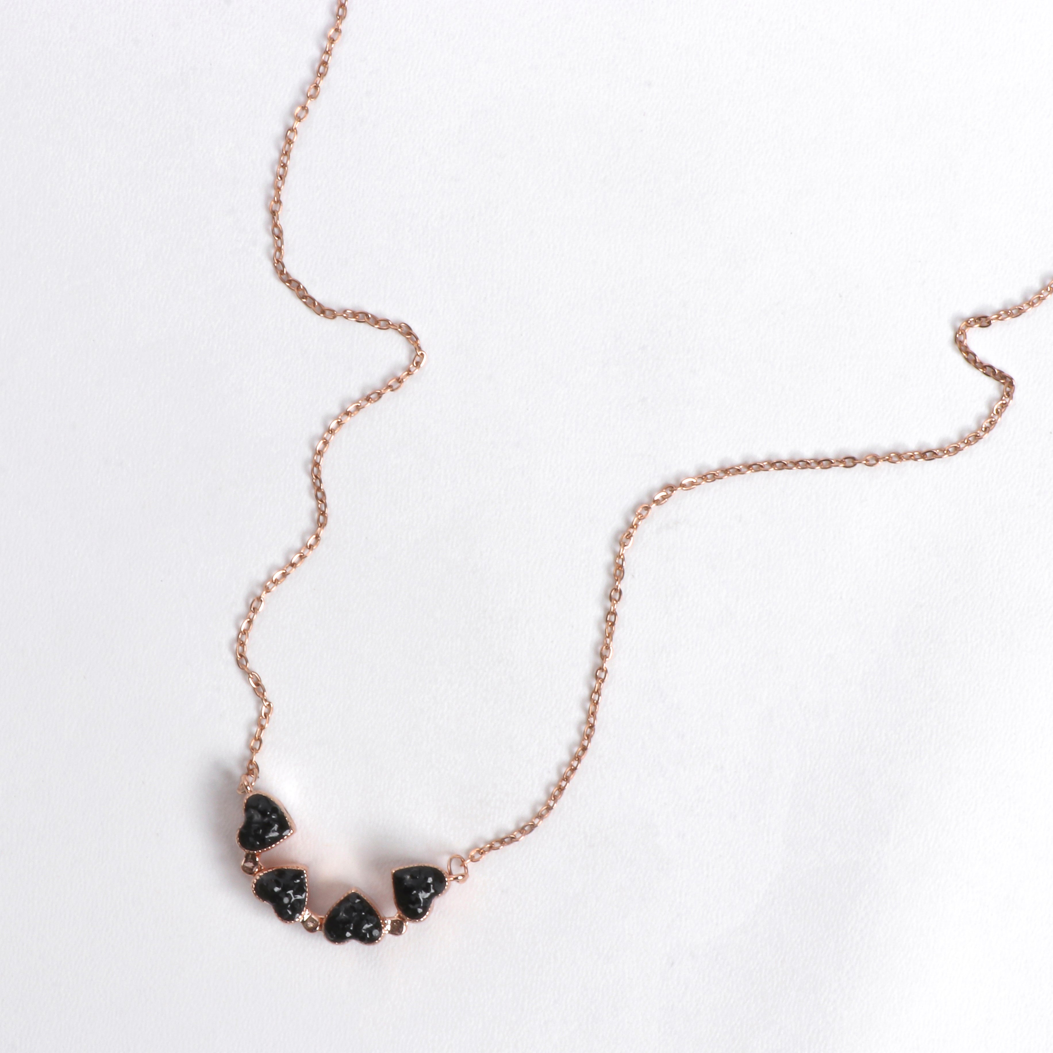 Black & Red Noir Reversible Necklace