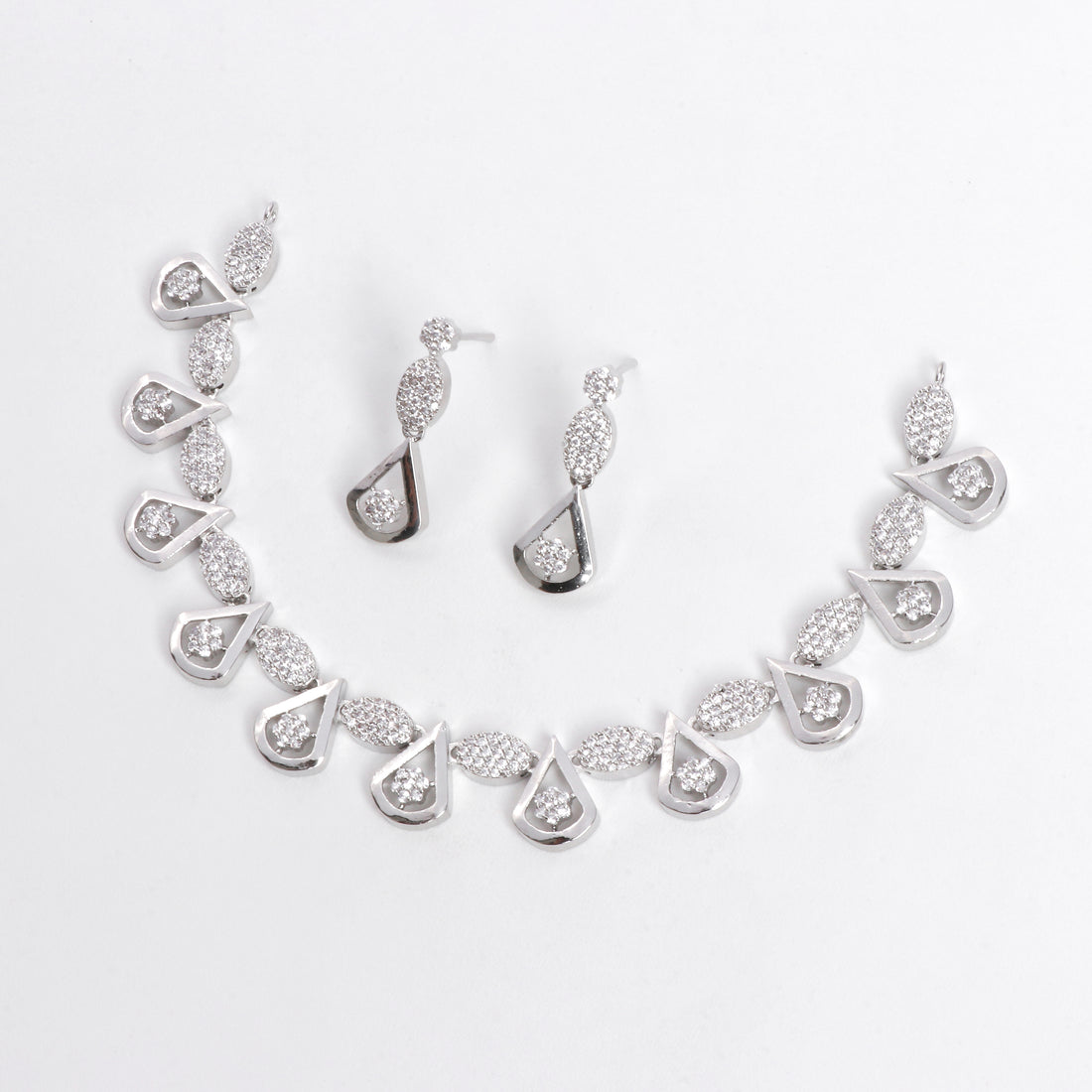 Crystal Dewdrop Necklace Set
