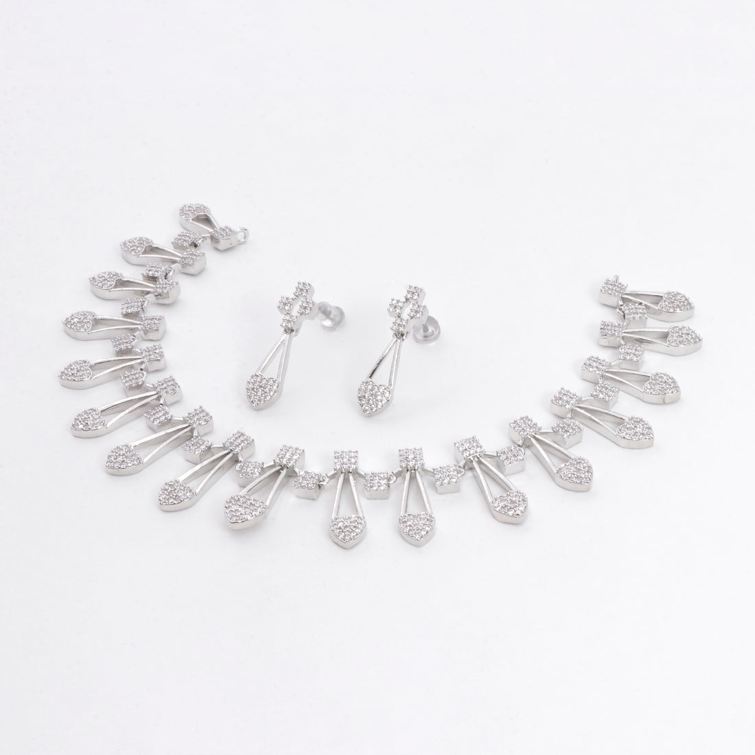 Frosted Dewdrop Necklace Set