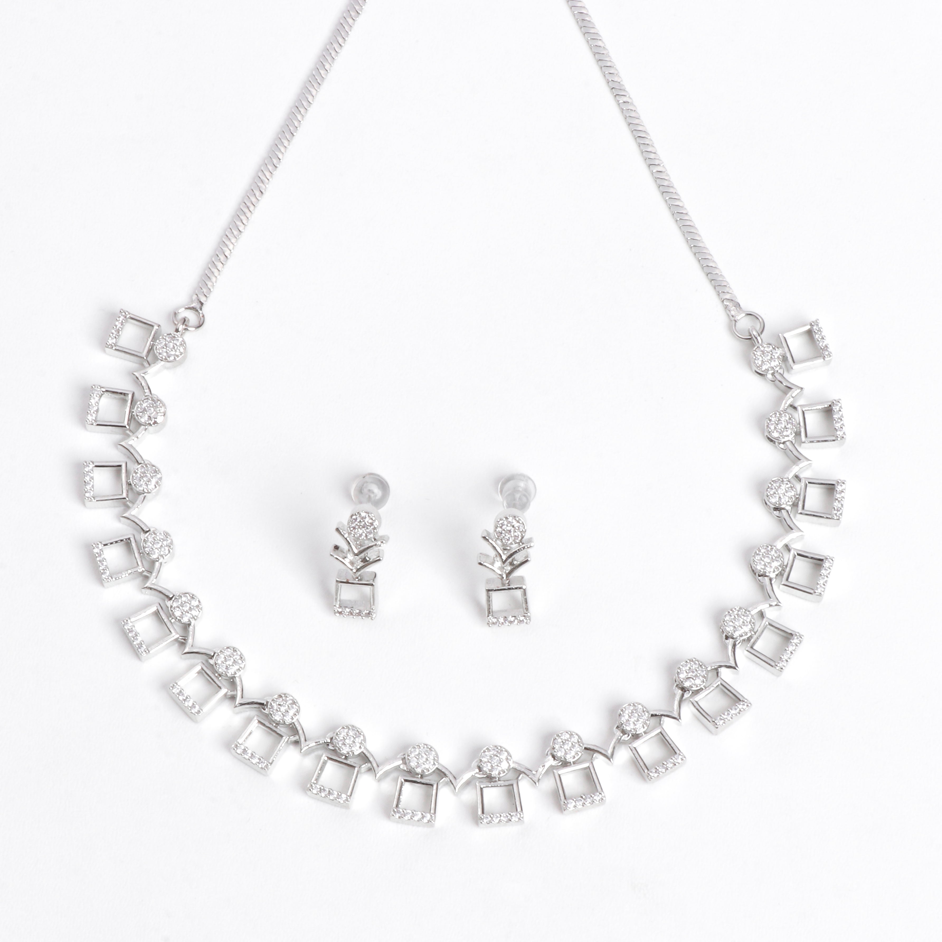 Crystal Canopy Necklace Set