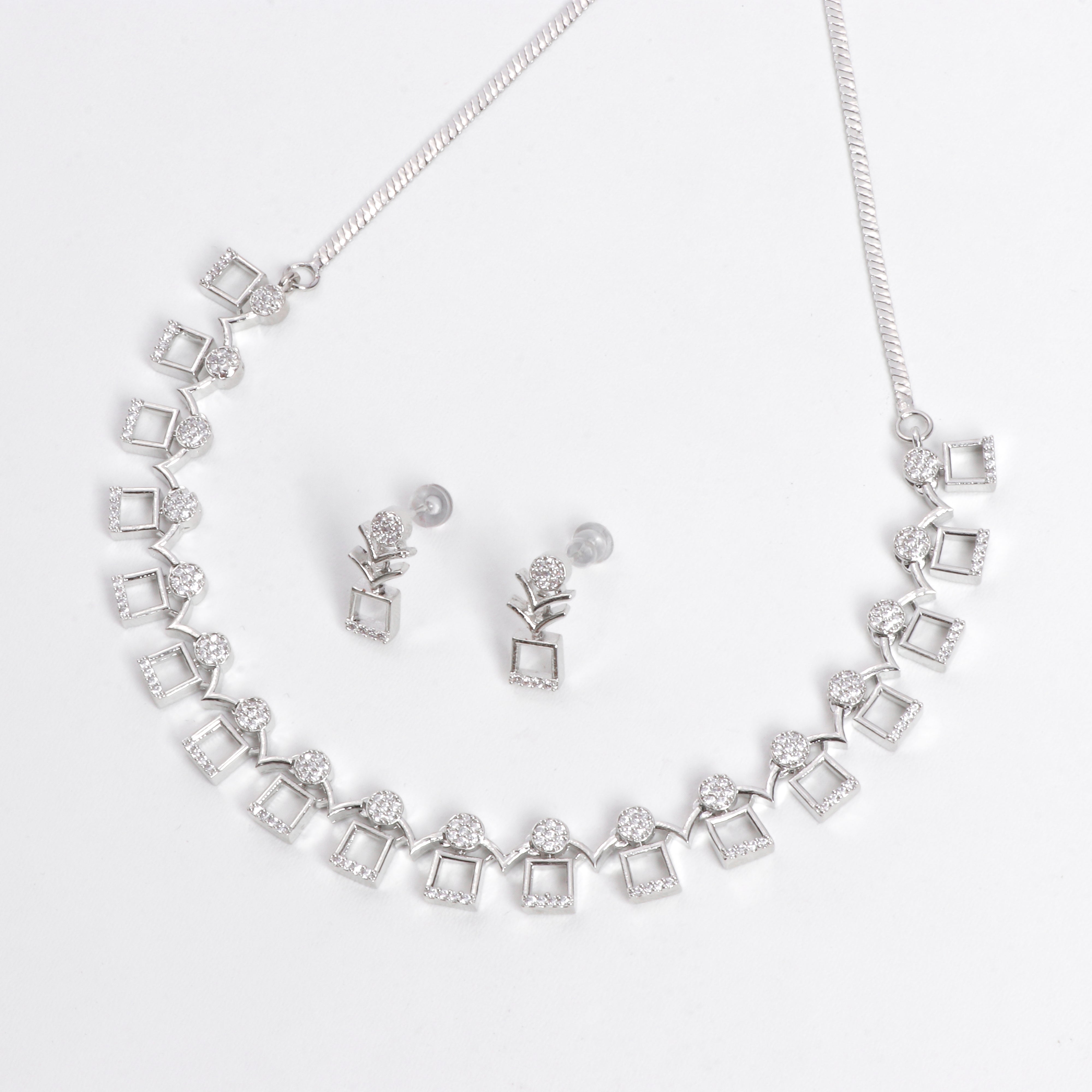 Crystal Canopy Necklace Set