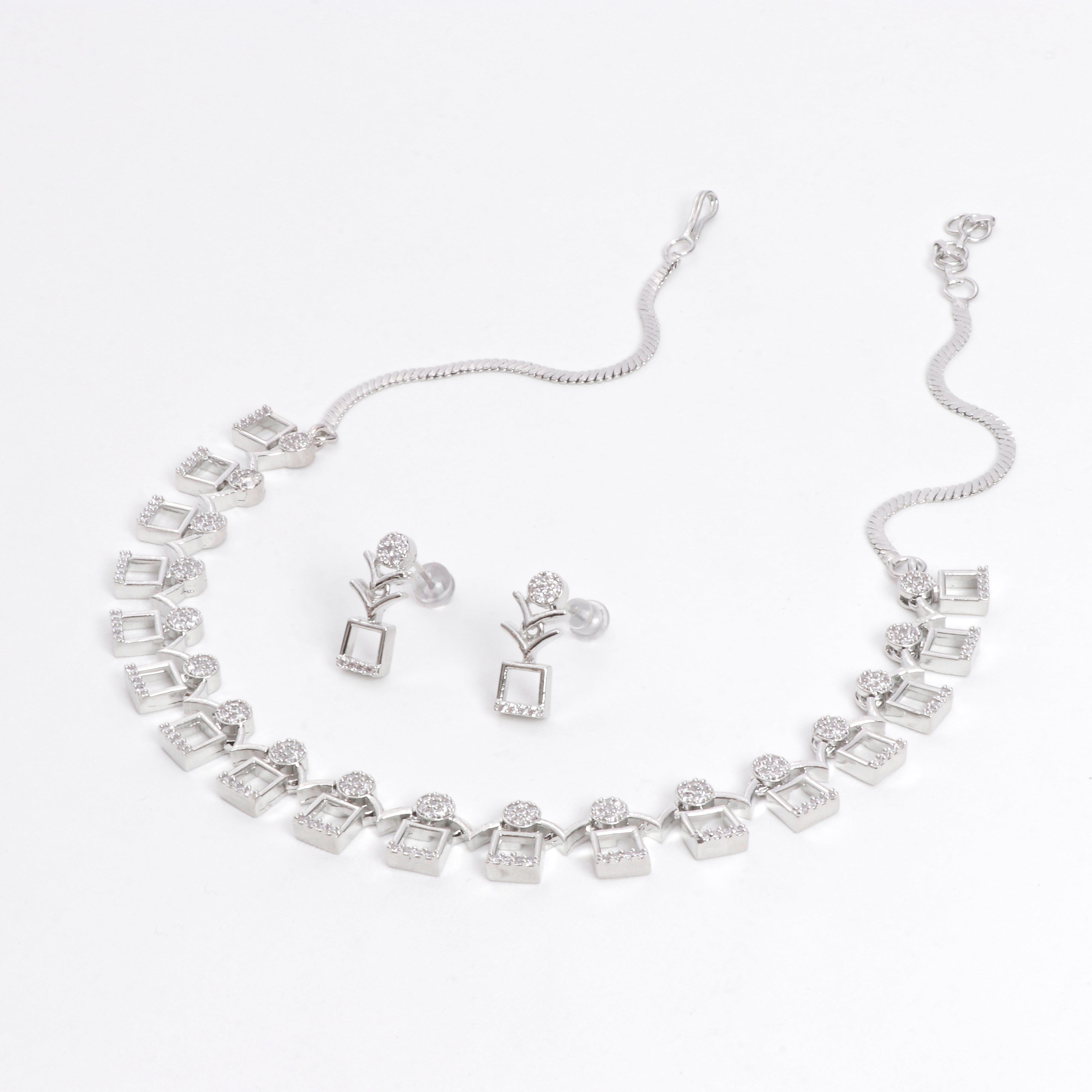 Crystal Canopy Necklace Set