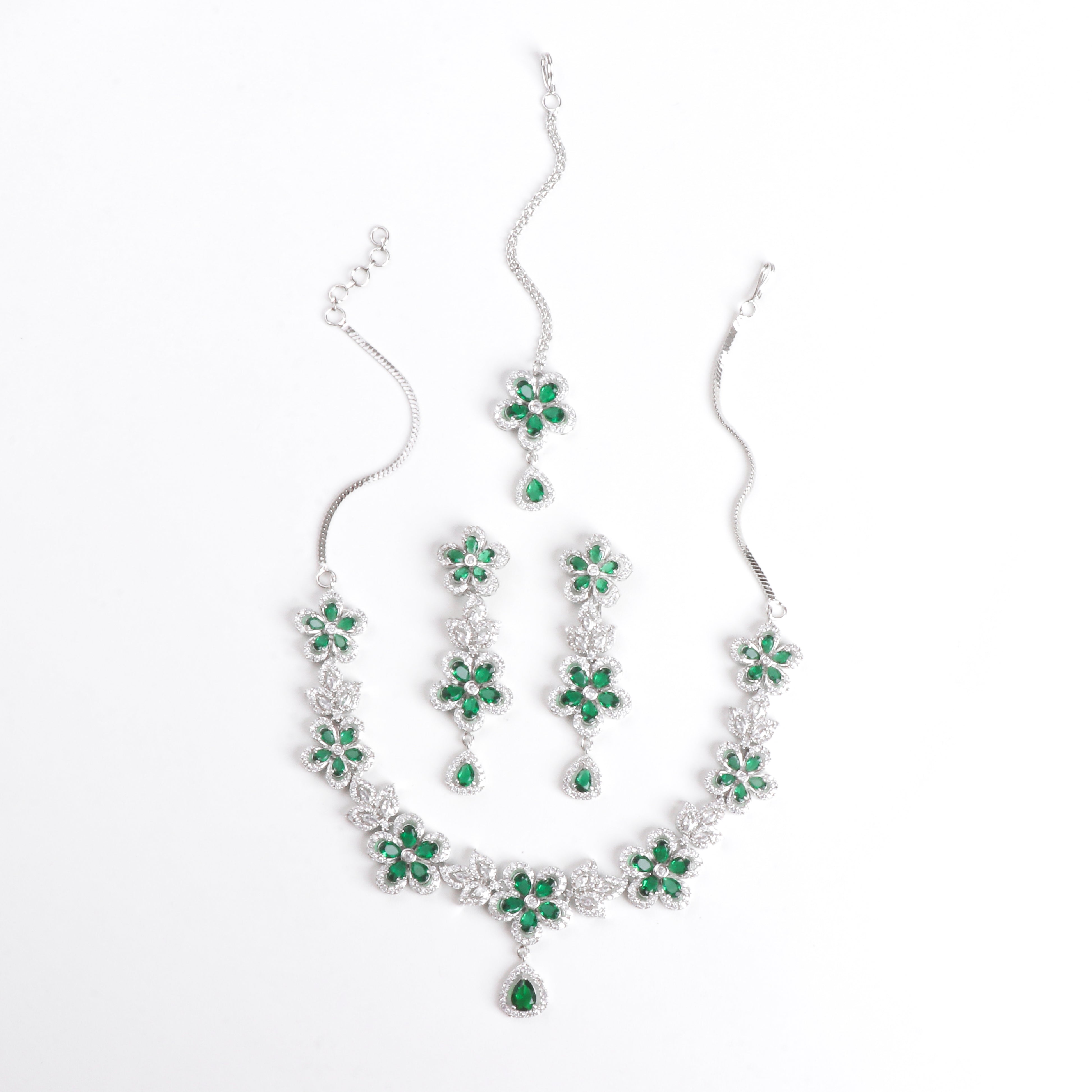 Emerald flower Royale Set