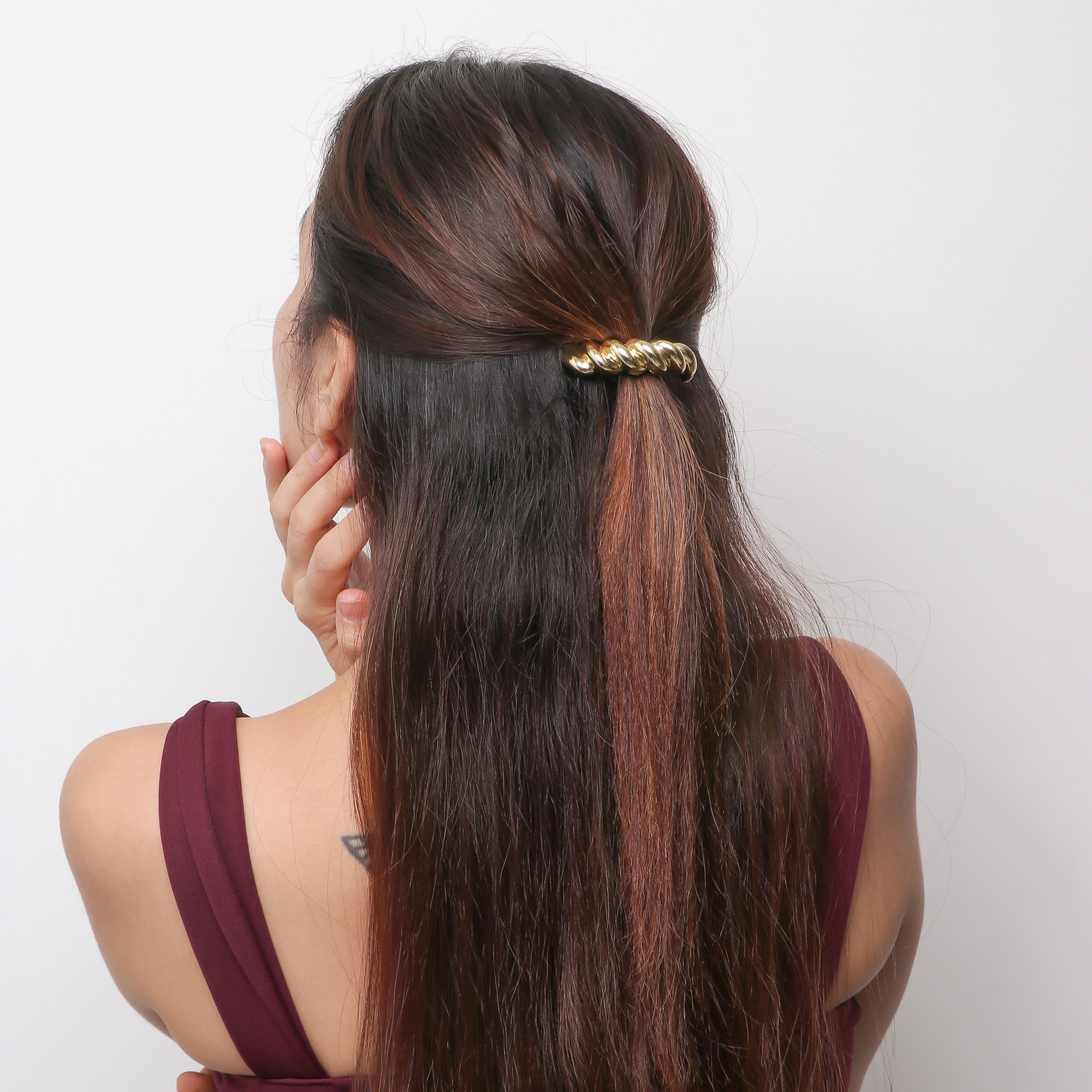 Golden Twist Hair Tie