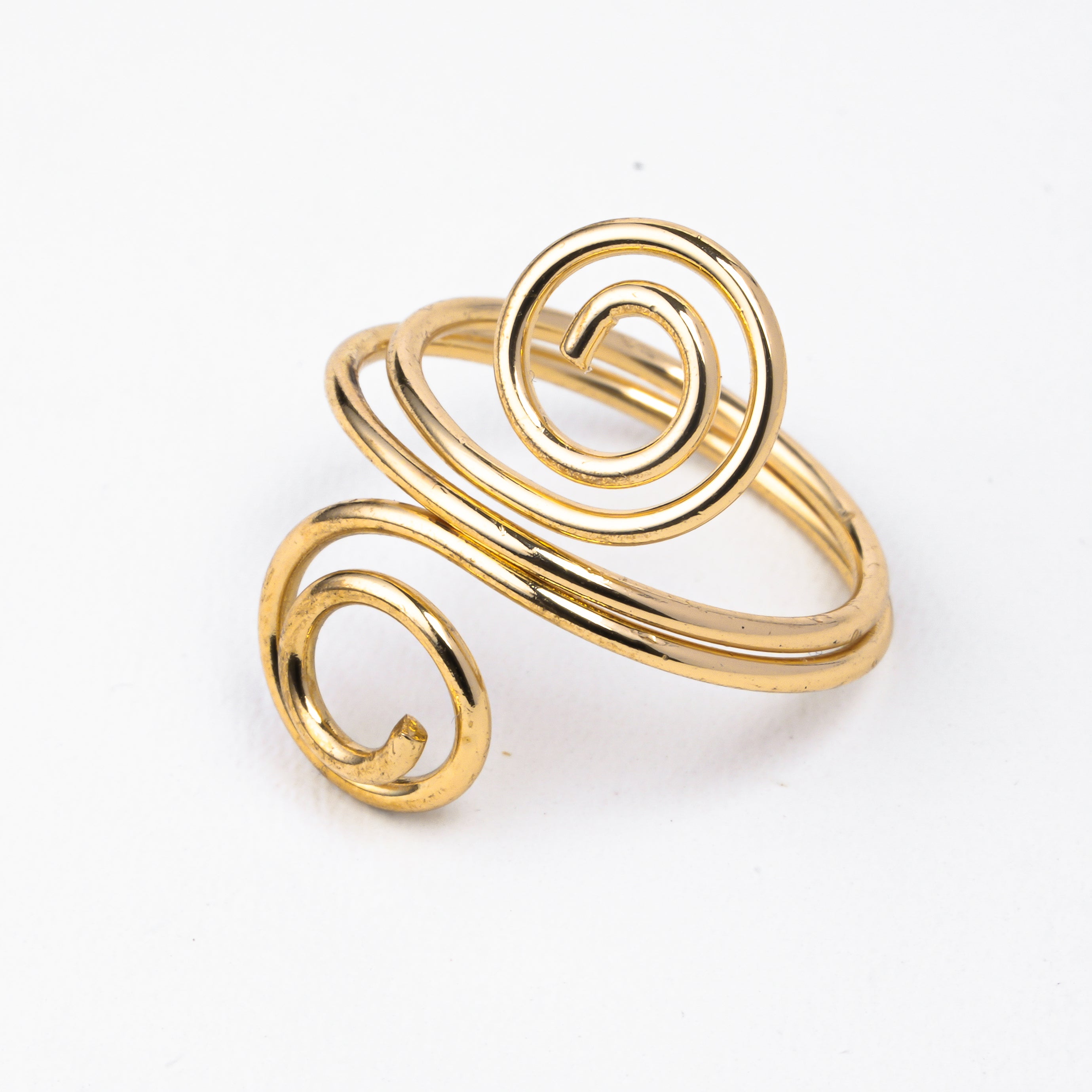Golden Spiral Statement Hand Cuff