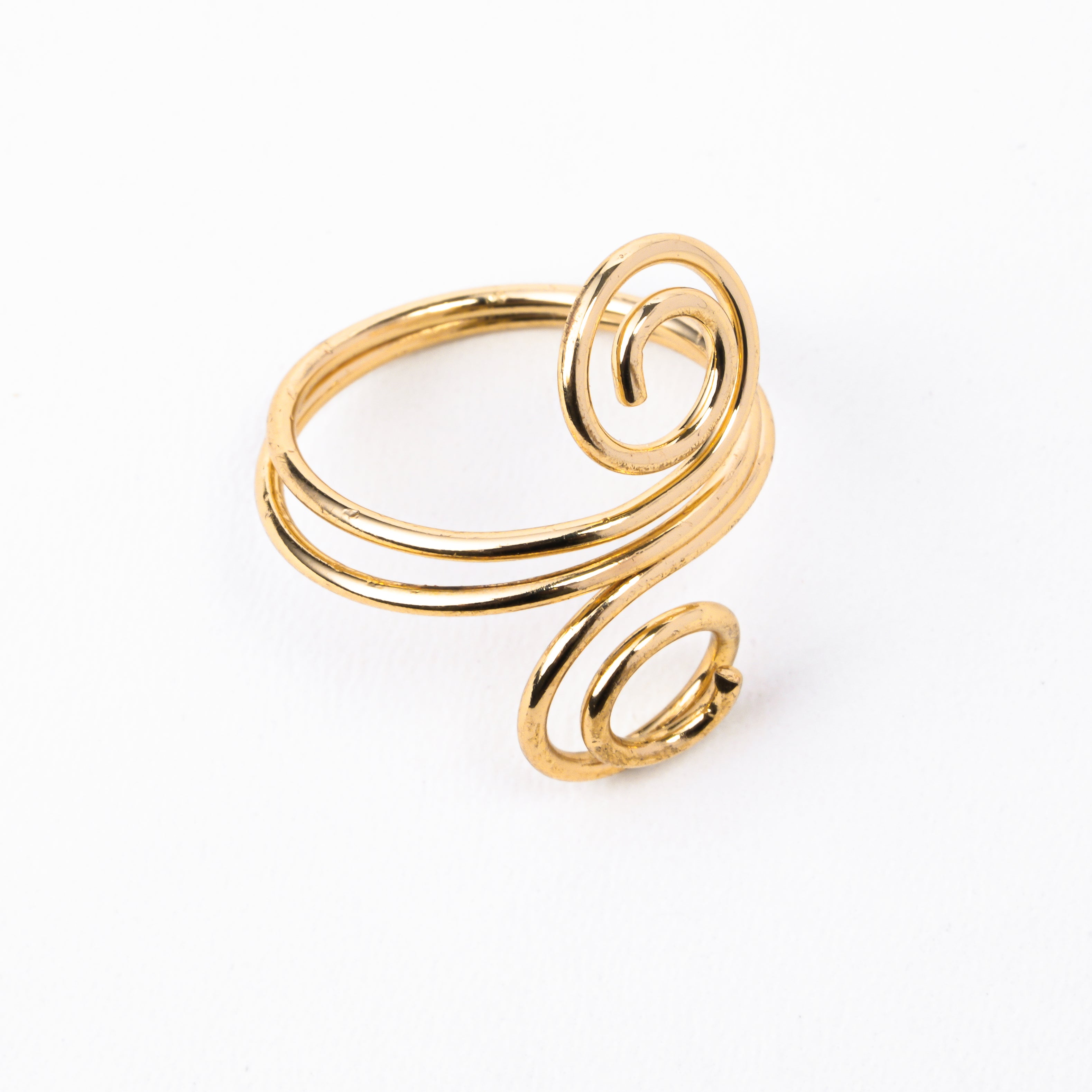 Golden Spiral Statement Hand Cuff