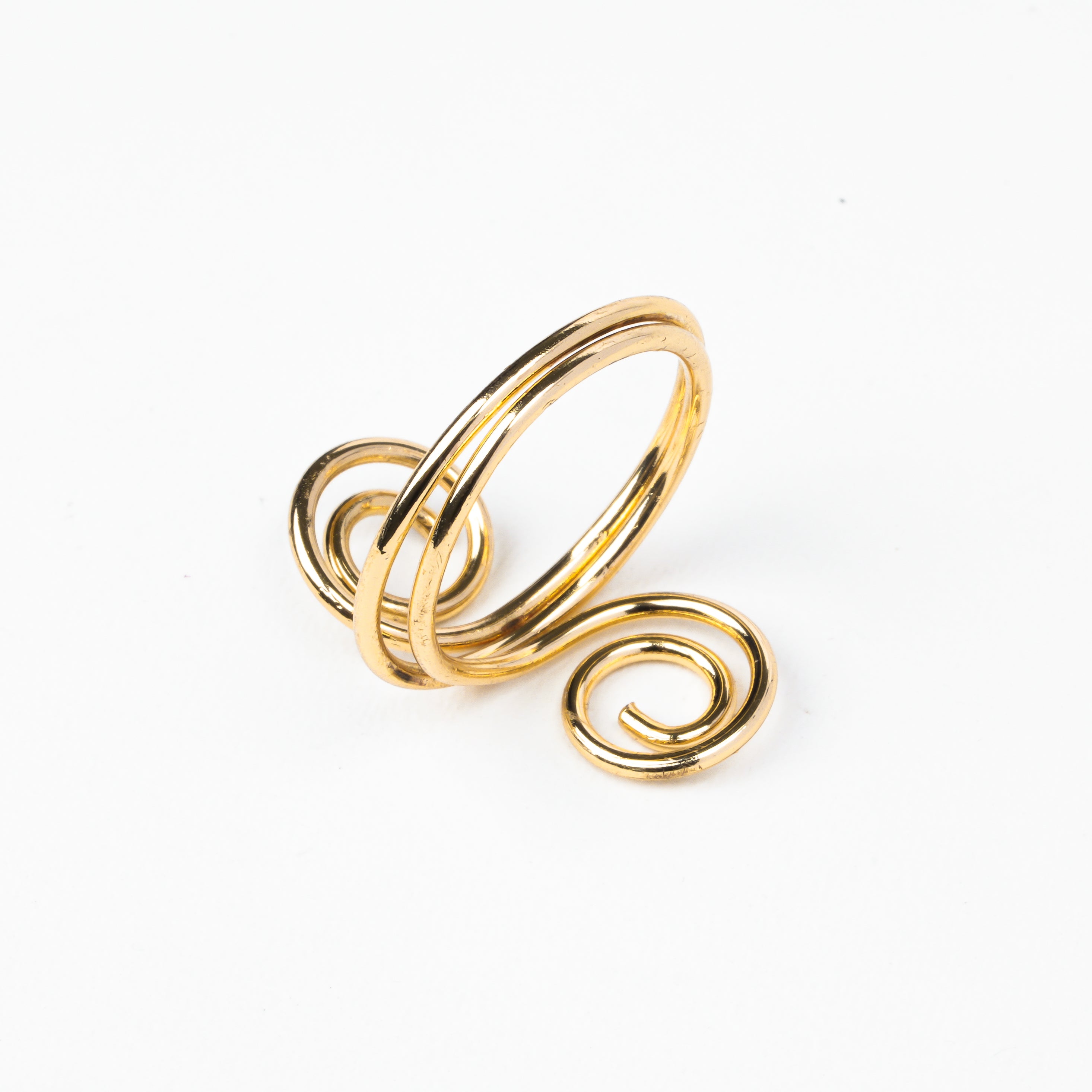 Golden Spiral Statement Hand Cuff