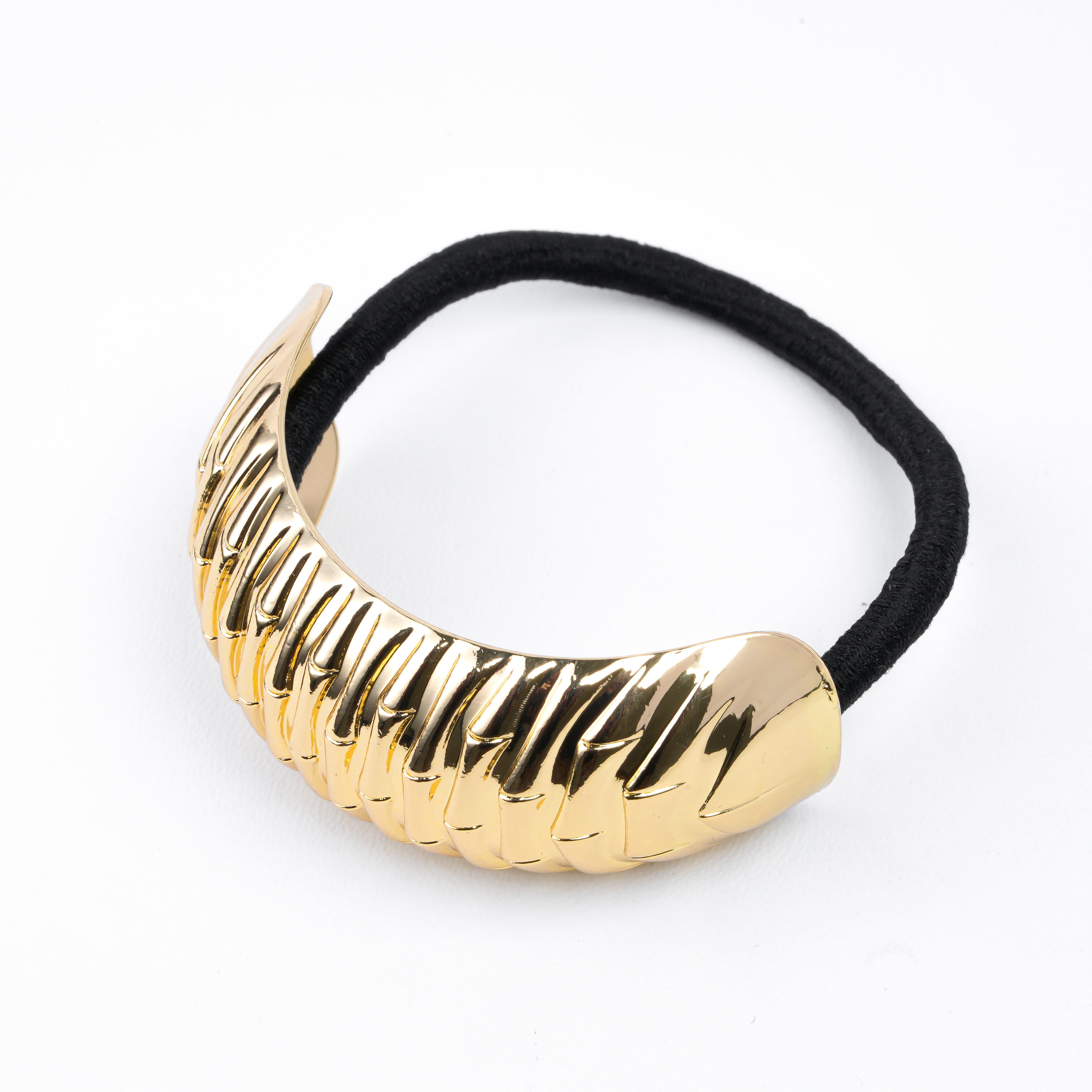 Golden Ripple Hair Tie