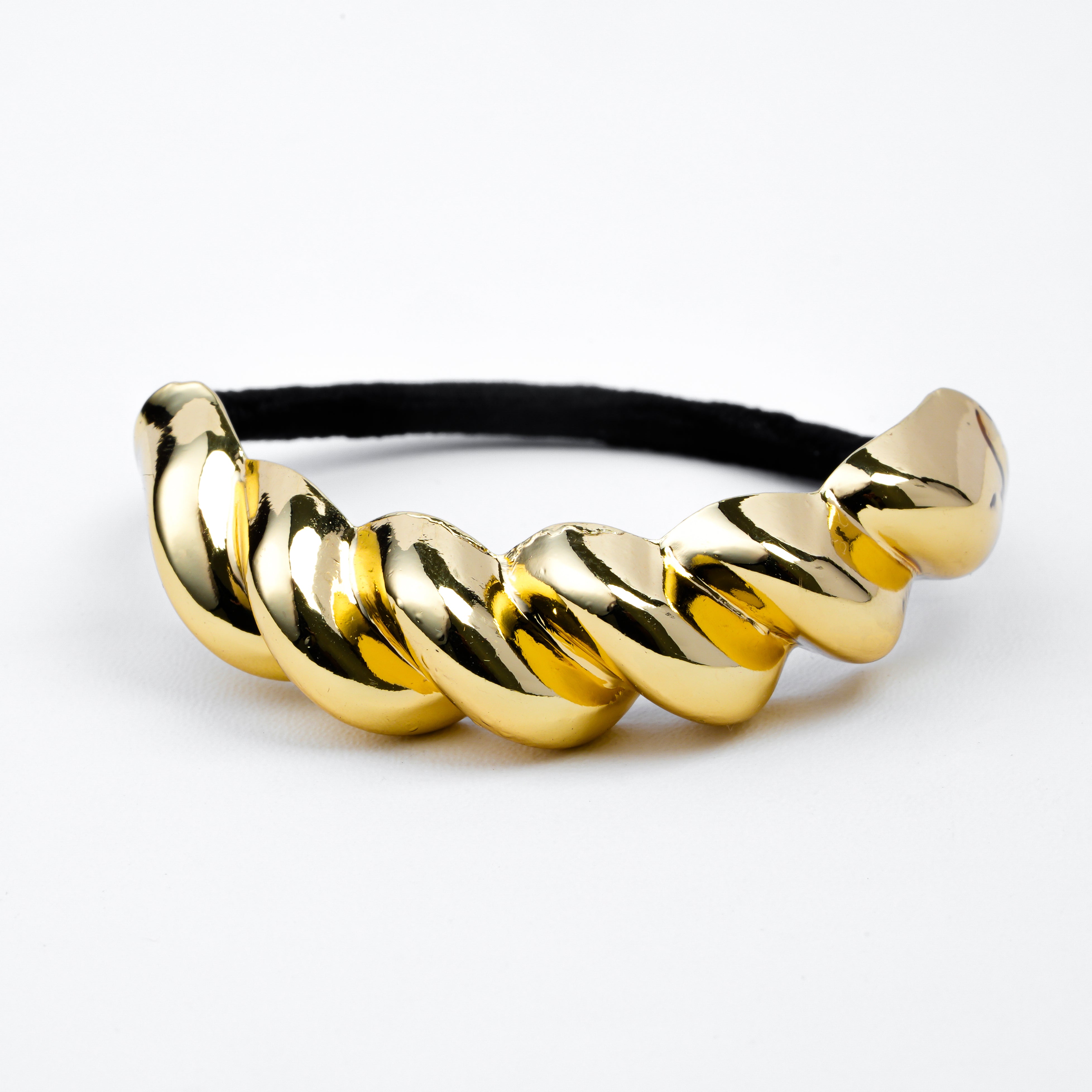 Golden Twist Hair Tie