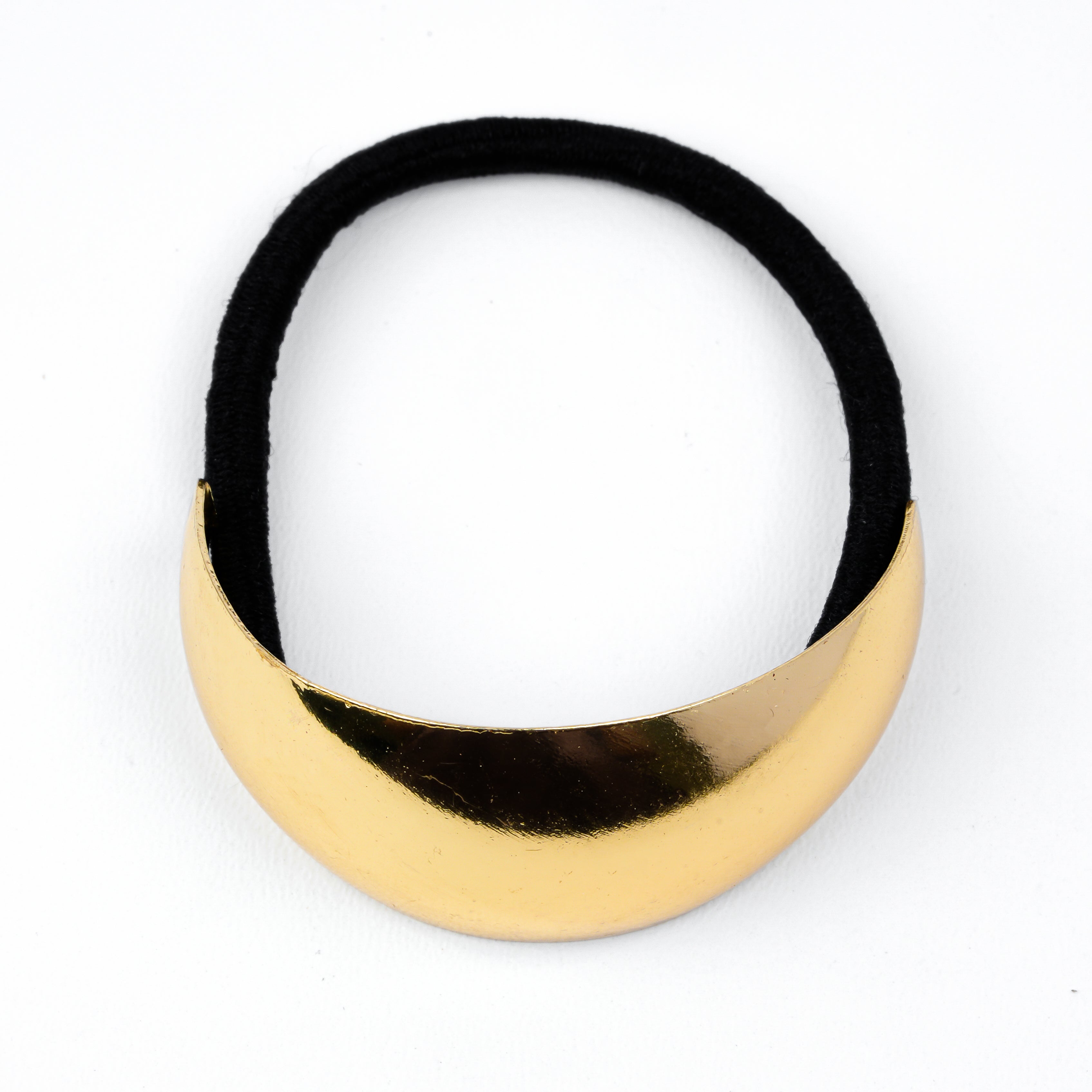Crescent Shaped Gold Hair Tie