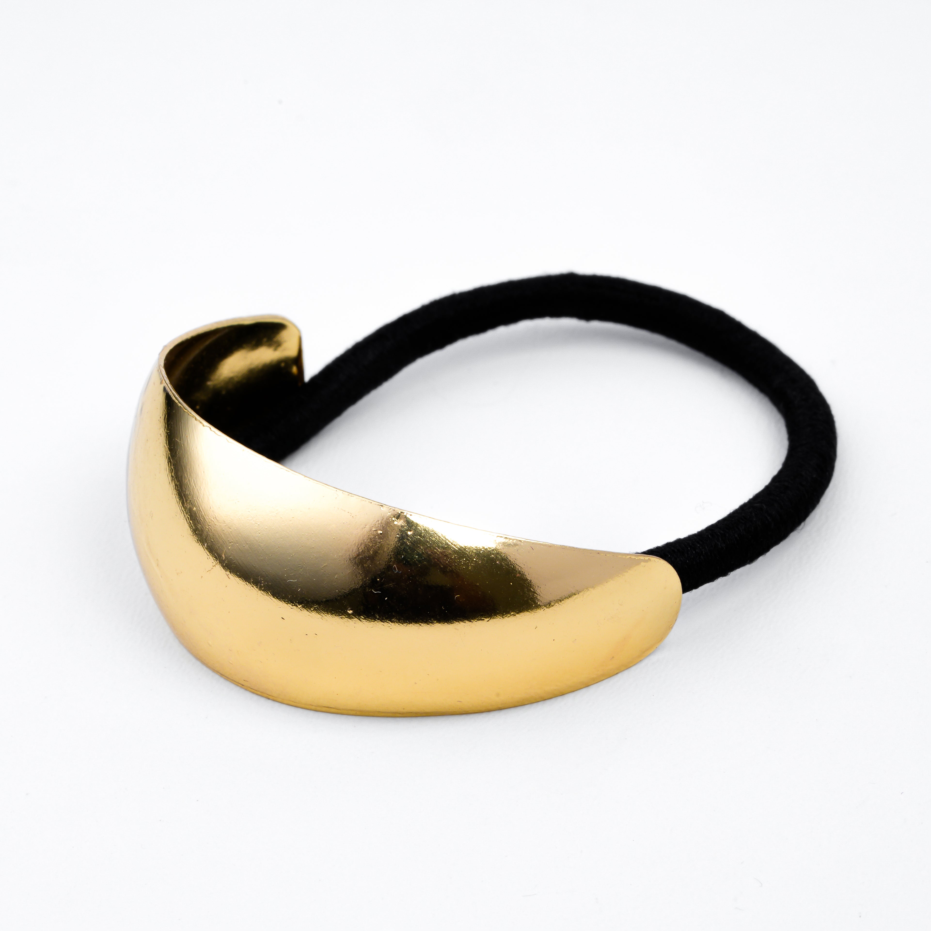 Crescent Shaped Gold Hair Tie