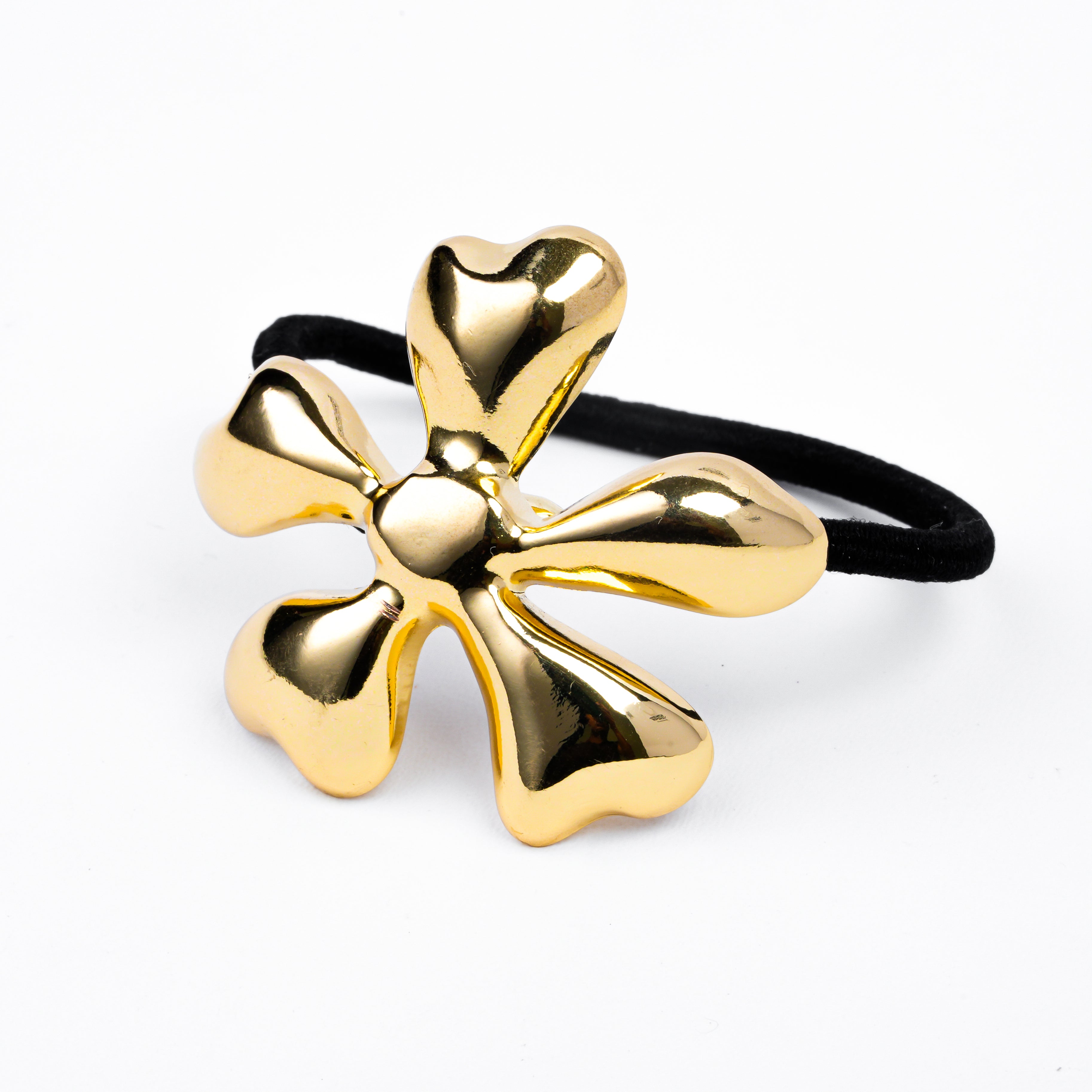 Gleaming Petal Ponytail Tie